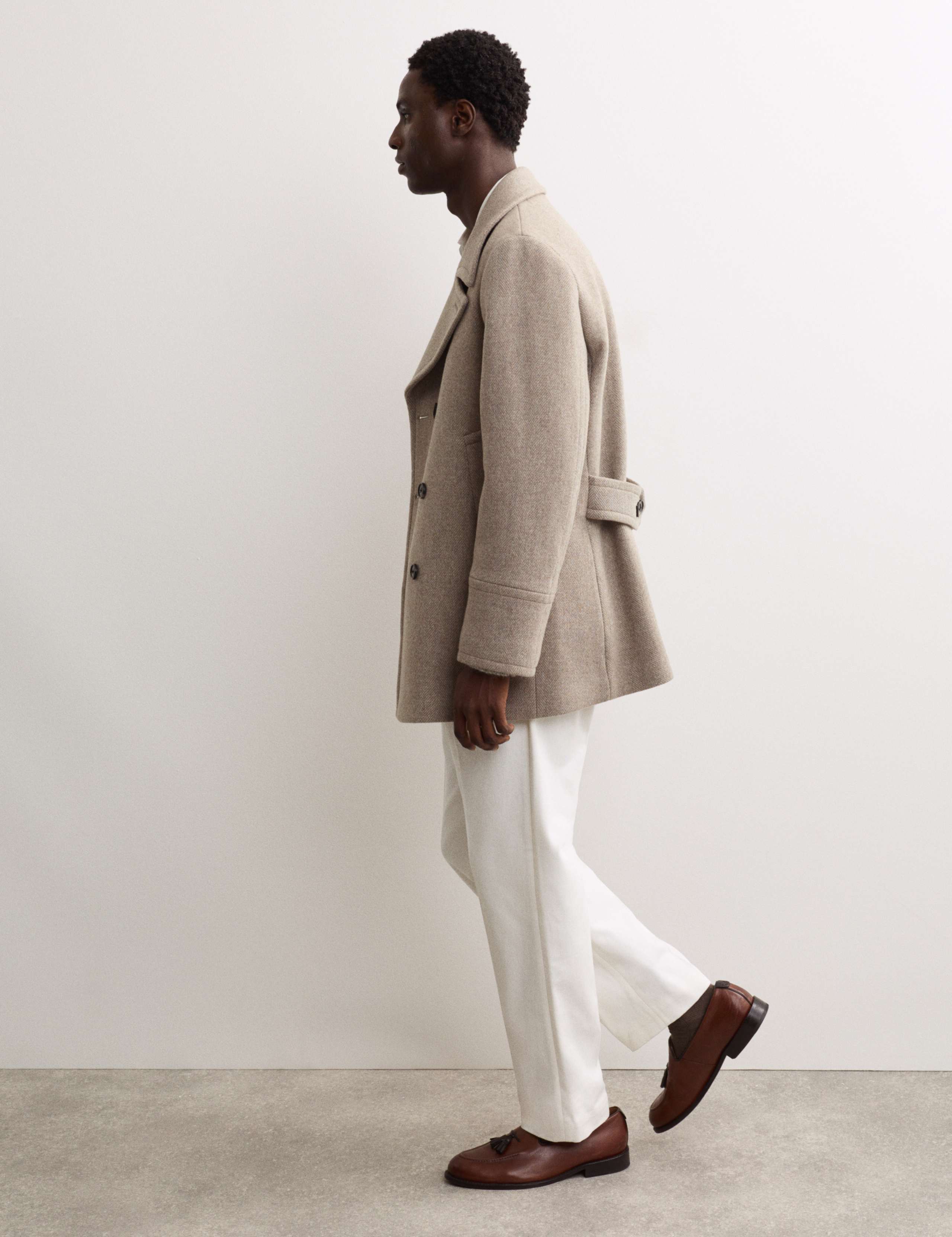 Italian Wool Revere Peacoat 6 of 9