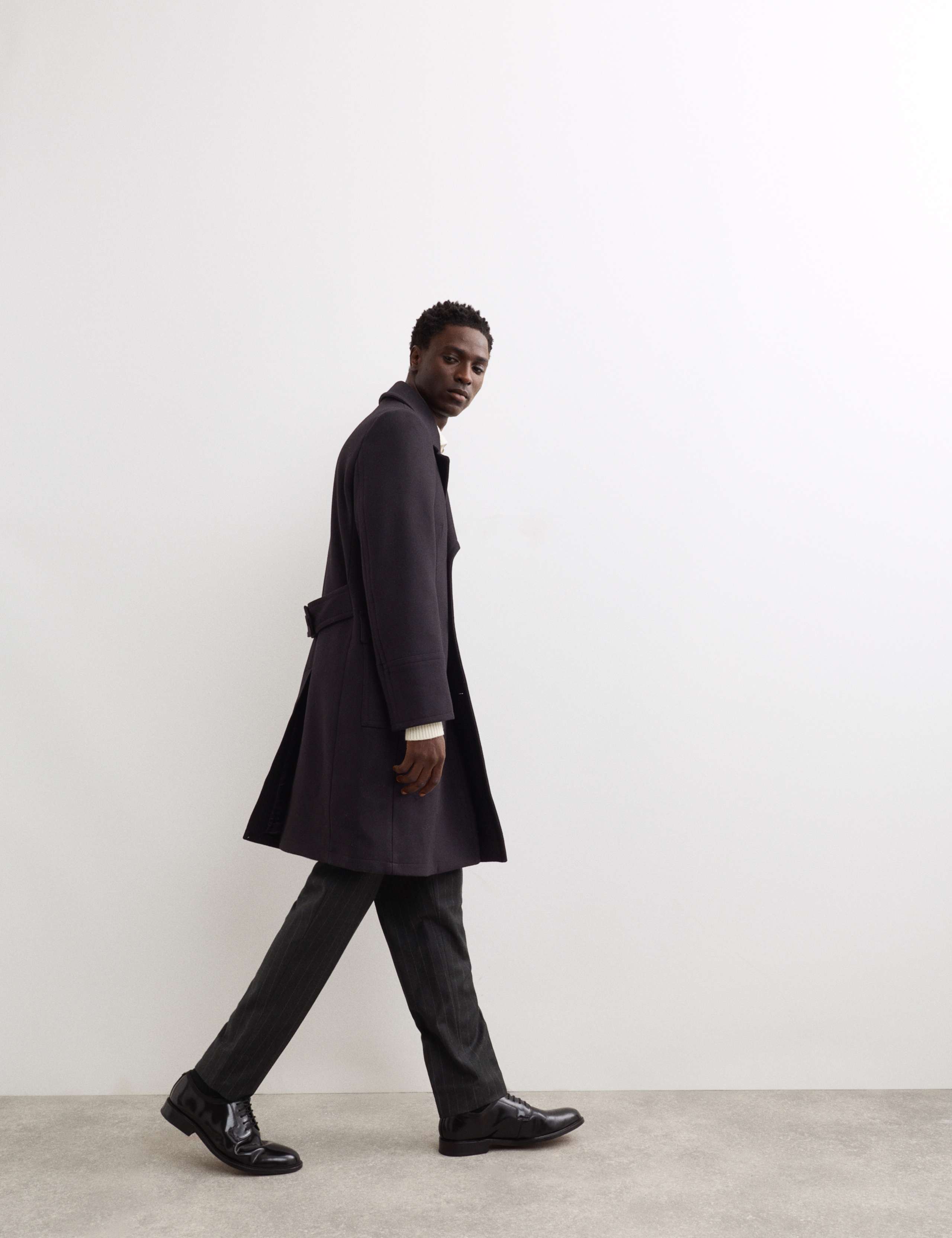 Italian Wool Revere Coat 6 of 9