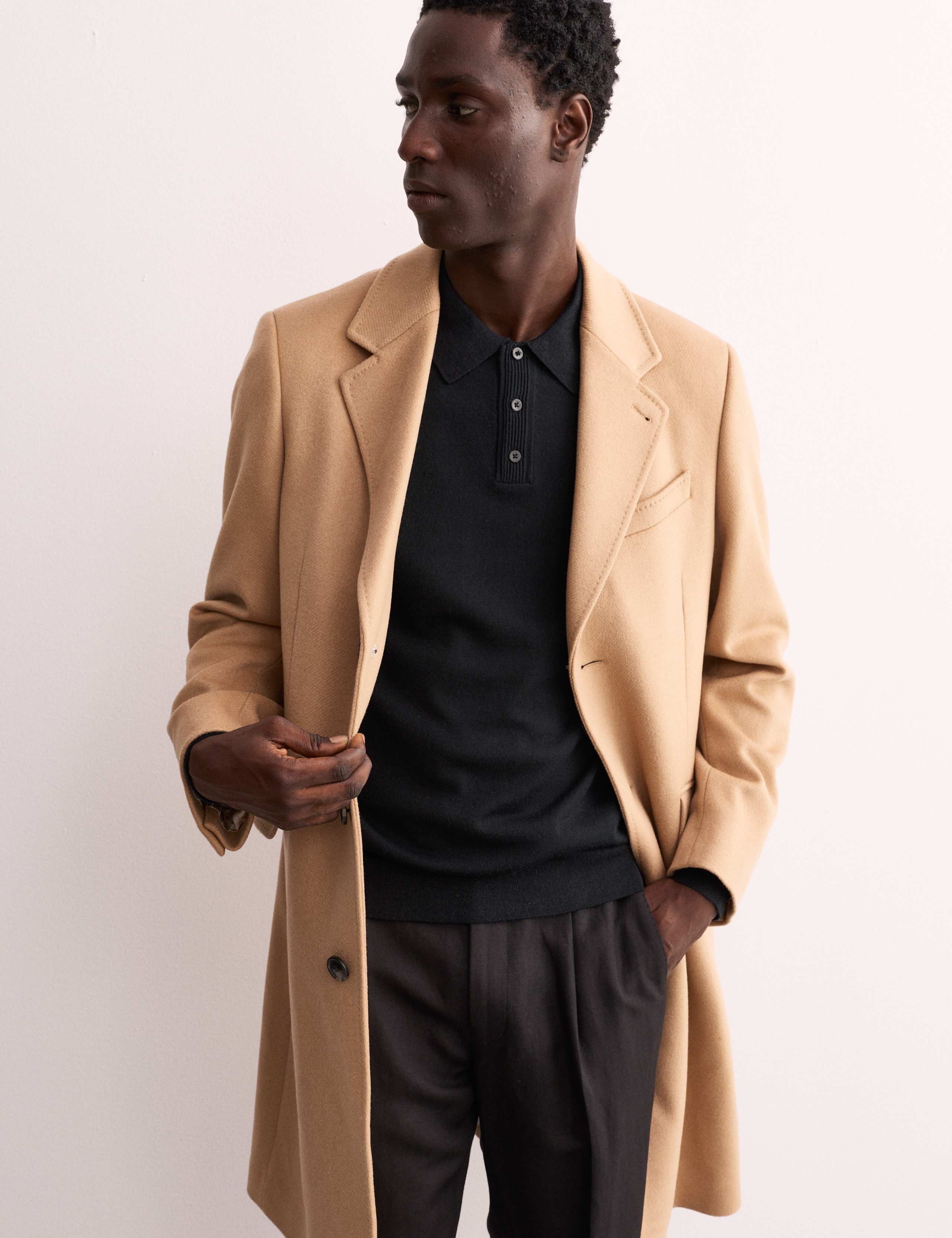 Merino Wool with Silk Knitted Polo Shirt 6 of 8