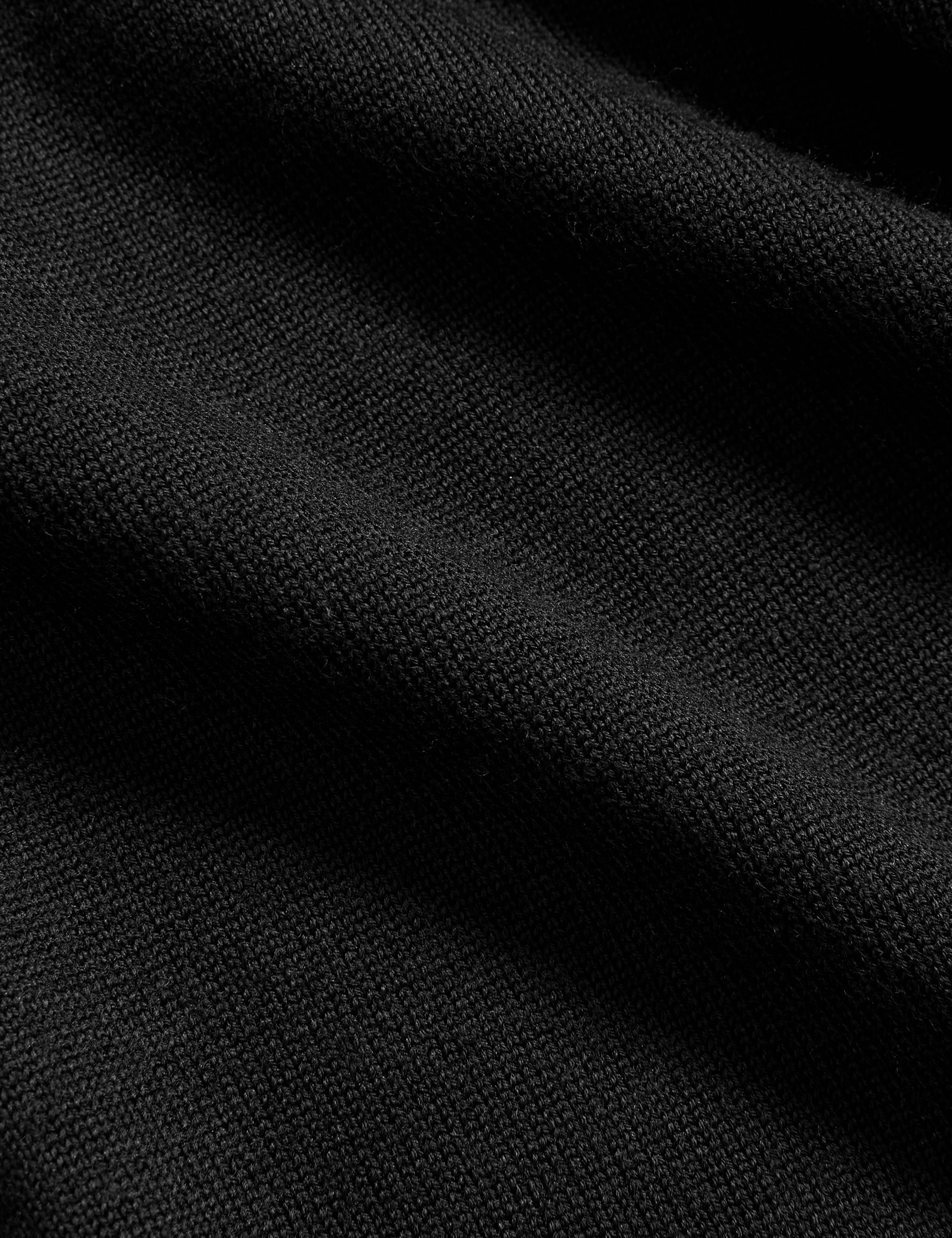 Merino Wool with Silk Knitted Polo Shirt 8 of 8