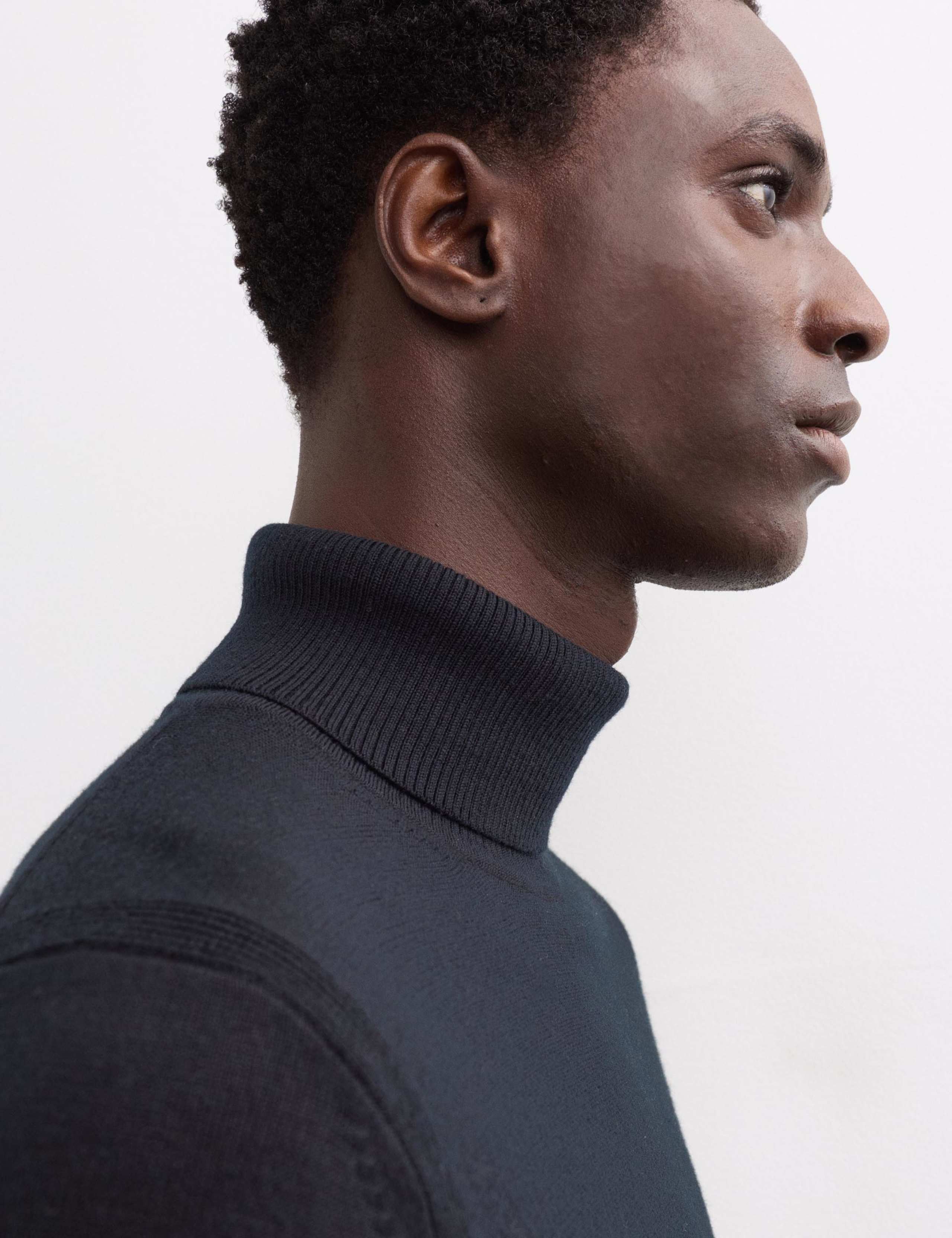 Extra Fine Merino Roll Neck Jumper with Silk 3 of 6