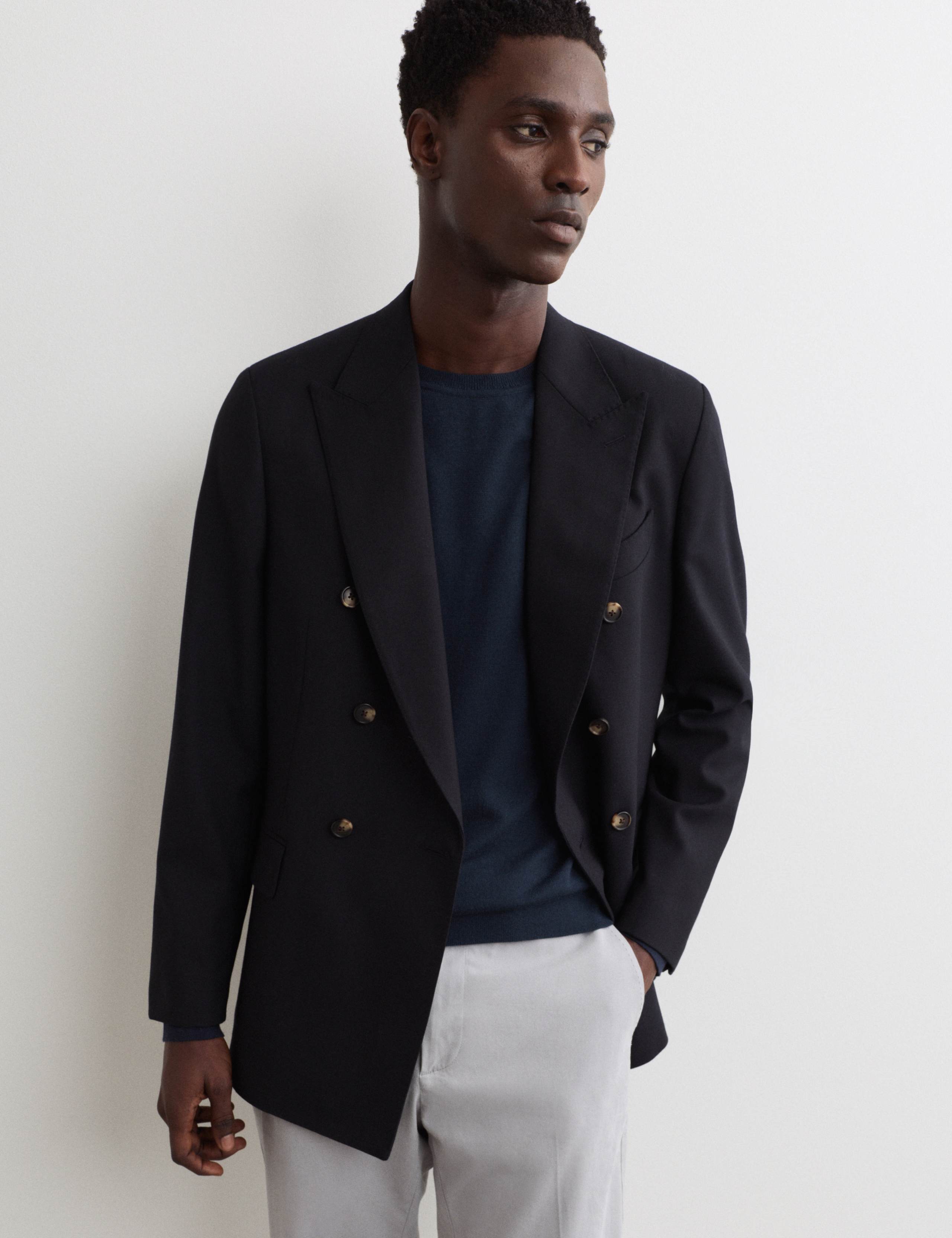 Extra Fine Merino Wool Crew Neck Jumper with Silk 3 of 6