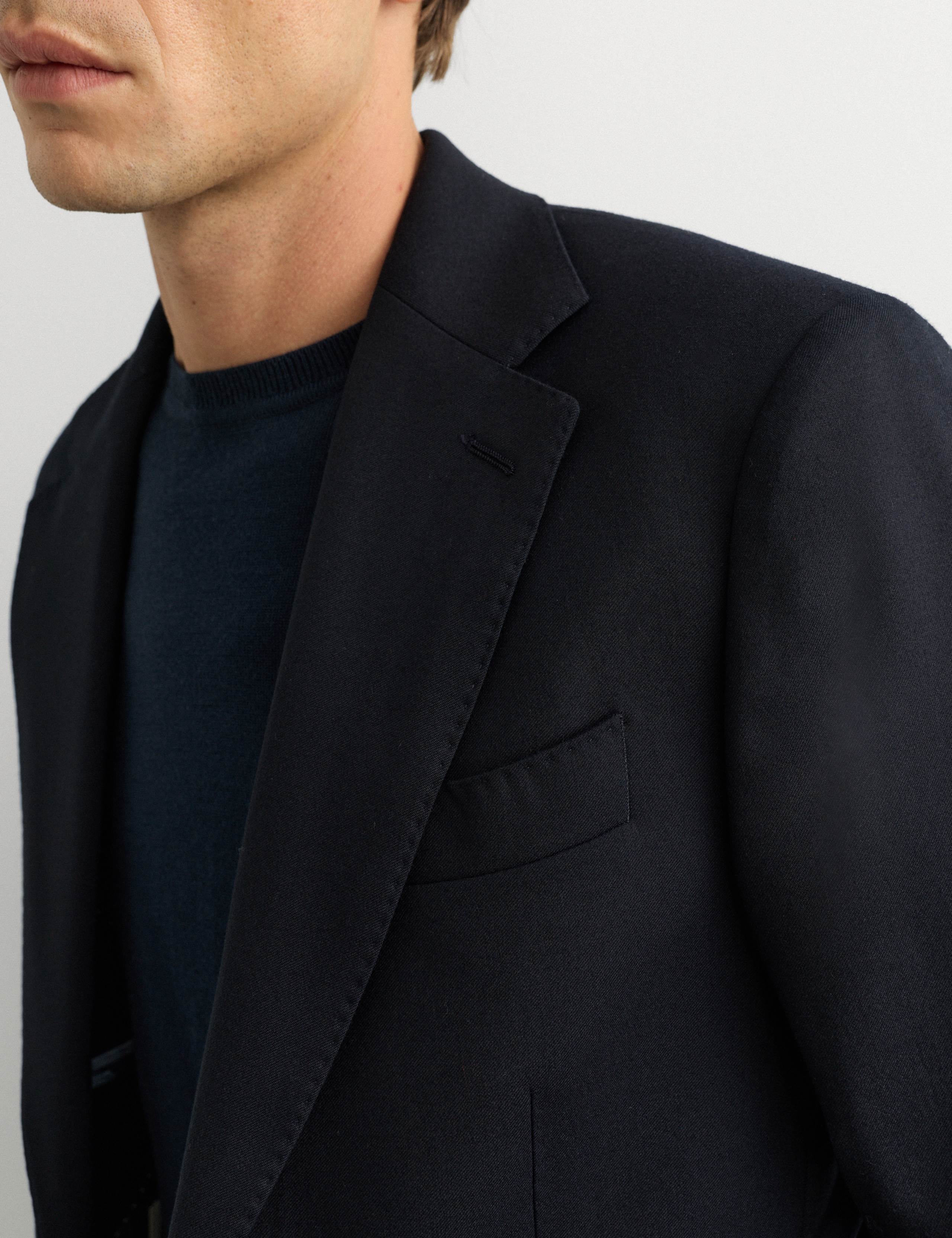 Tailored Fit Pure Wool Flannel Suit Jacket 4 of 7