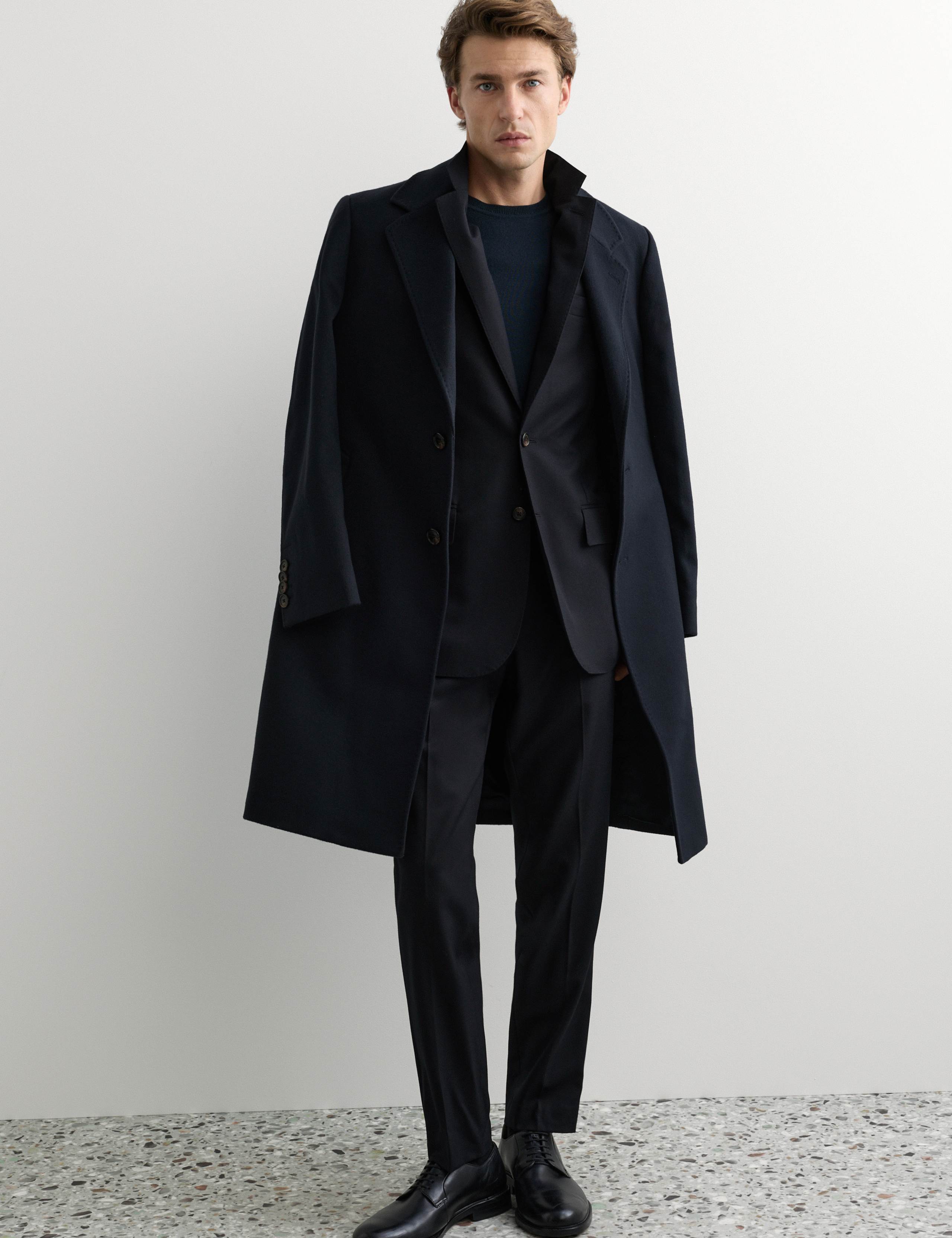 Tailored Fit Pure Wool Flannel Suit Jacket 7 of 7