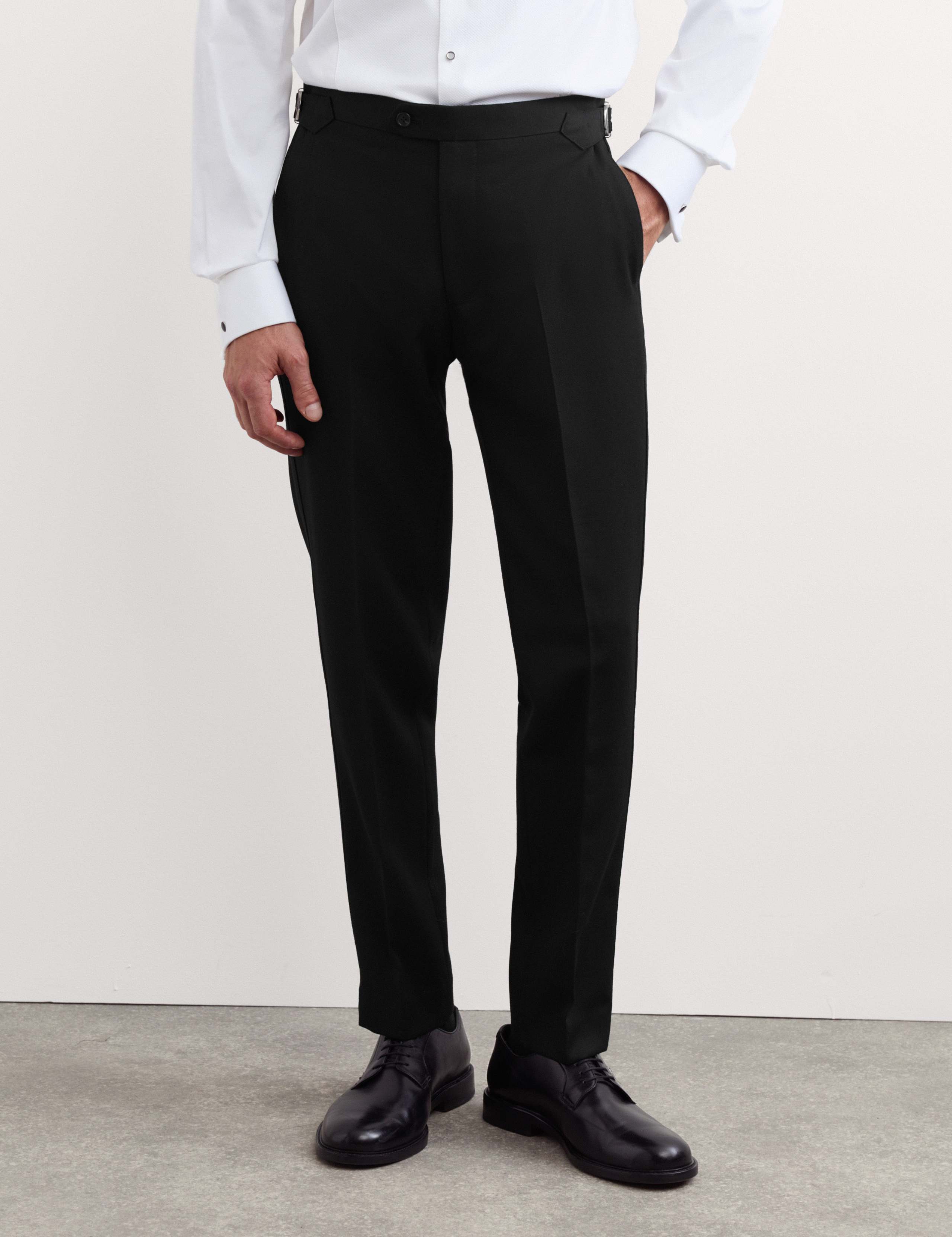 Flat Front Formal Trousers with Wool 1 of 8