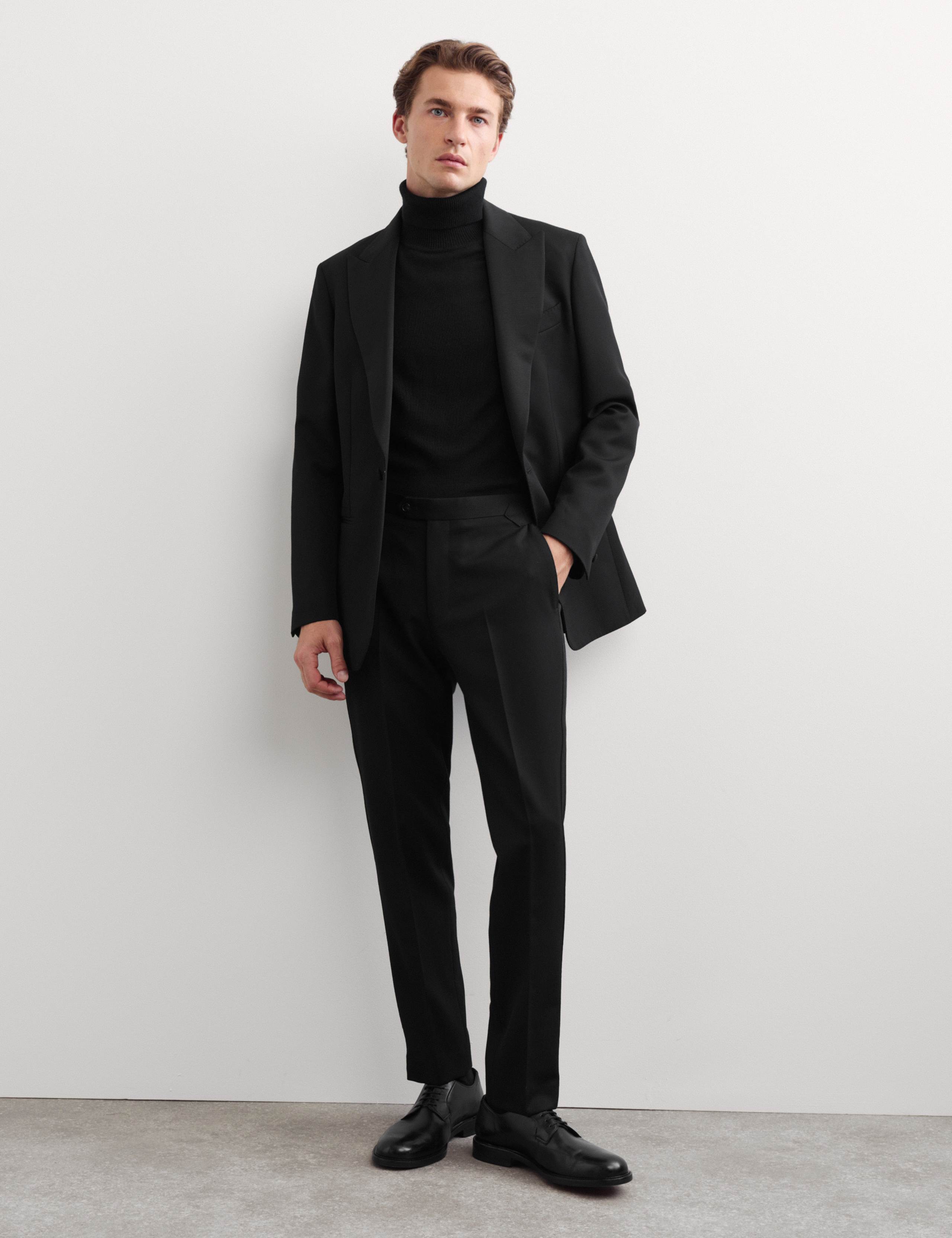 Flat Front Formal Trousers with Wool 8 of 8