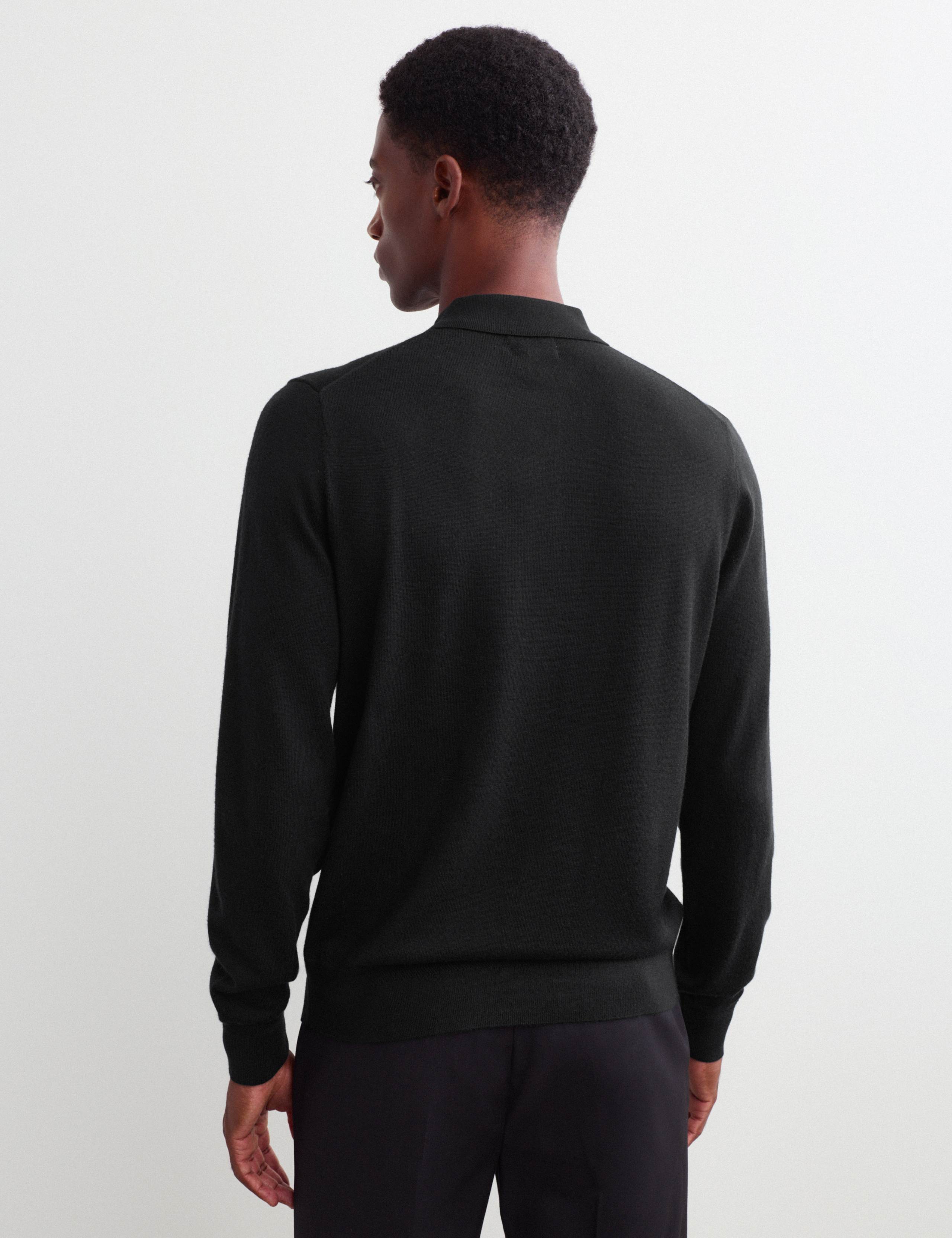 Merino Wool Rich with Silk Polo Shirt 6 of 8