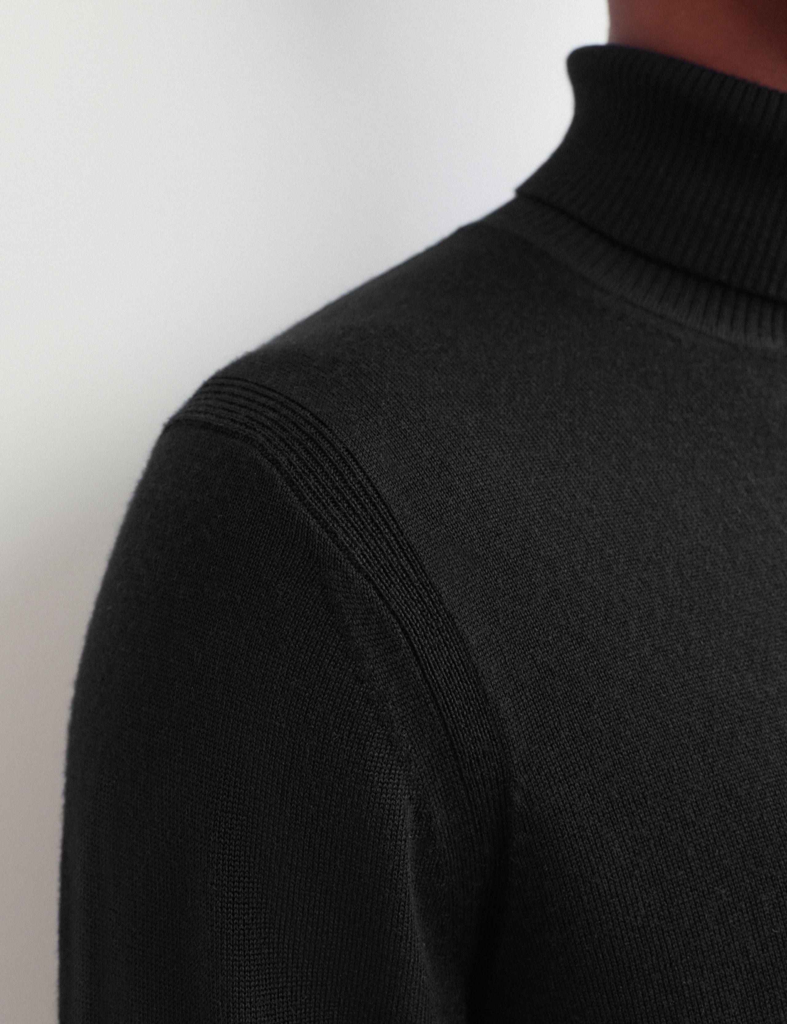 Merino Wool Rich Roll Neck Jumper with Silk 3 of 8