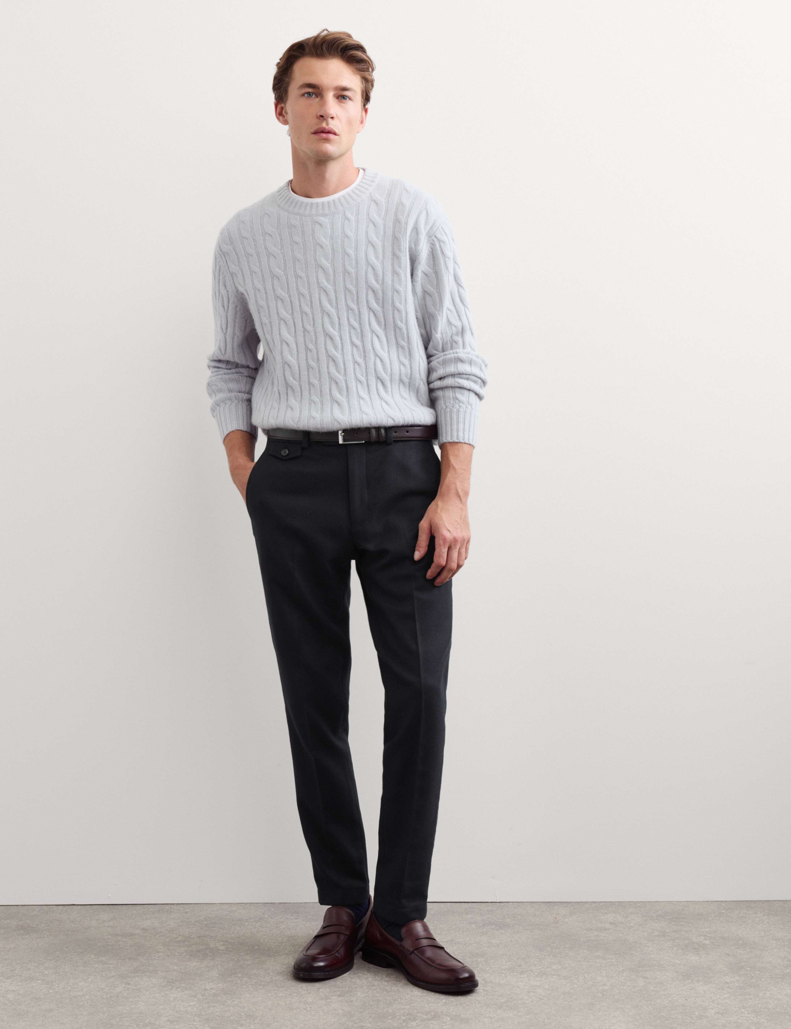Slim Fit Wool Blend Suit Trousers 6 of 7