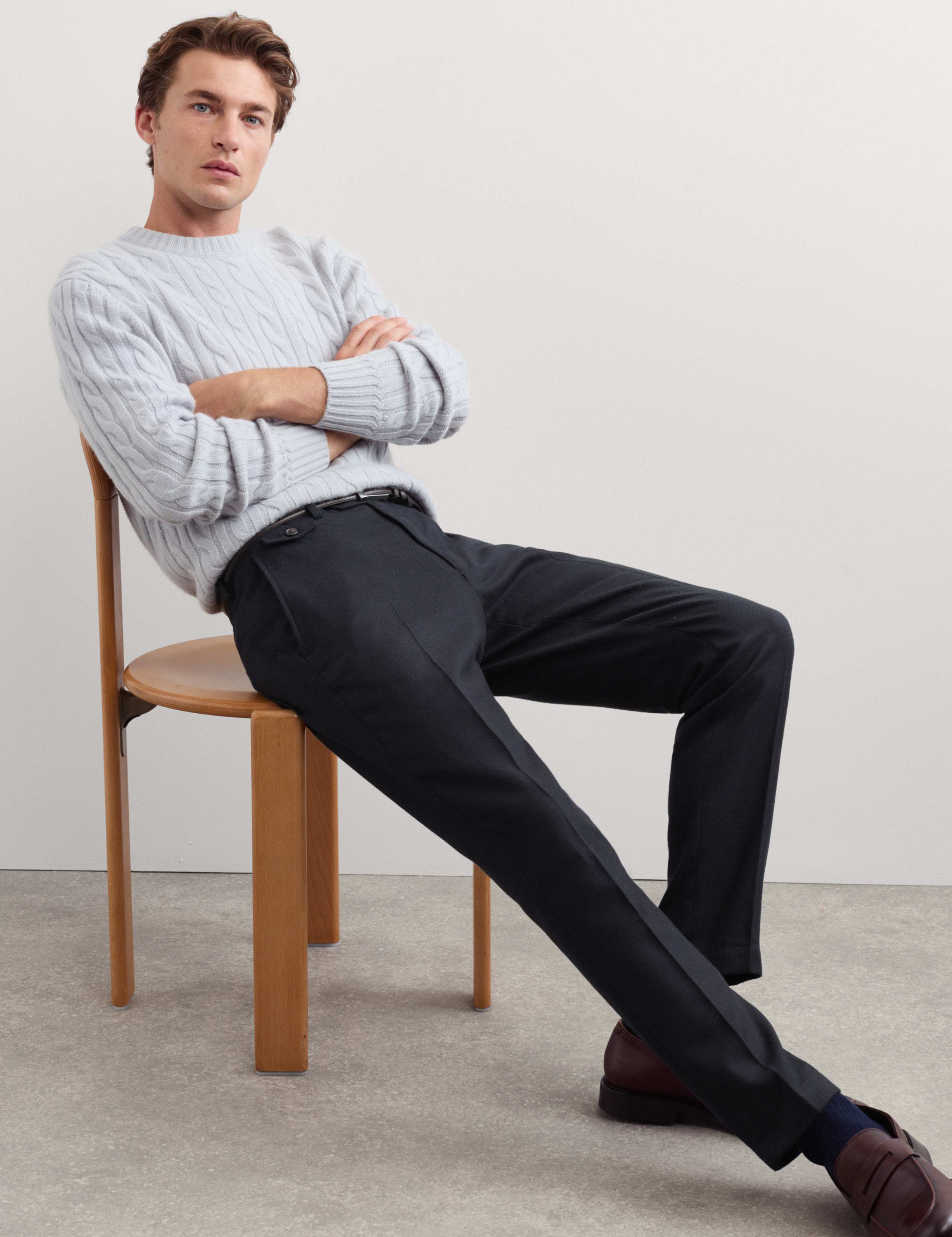 Slim Fit Wool Blend Suit Trousers 7 of 7