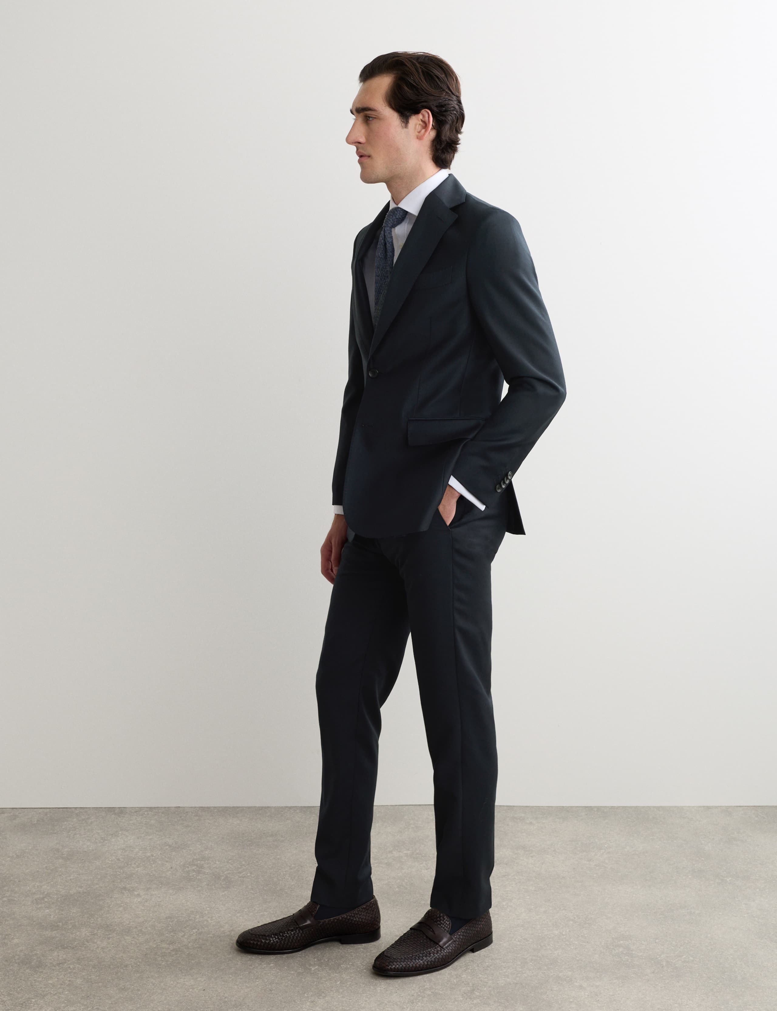 Tailored Fit Pure Wool Suit Jacket 5 of 7