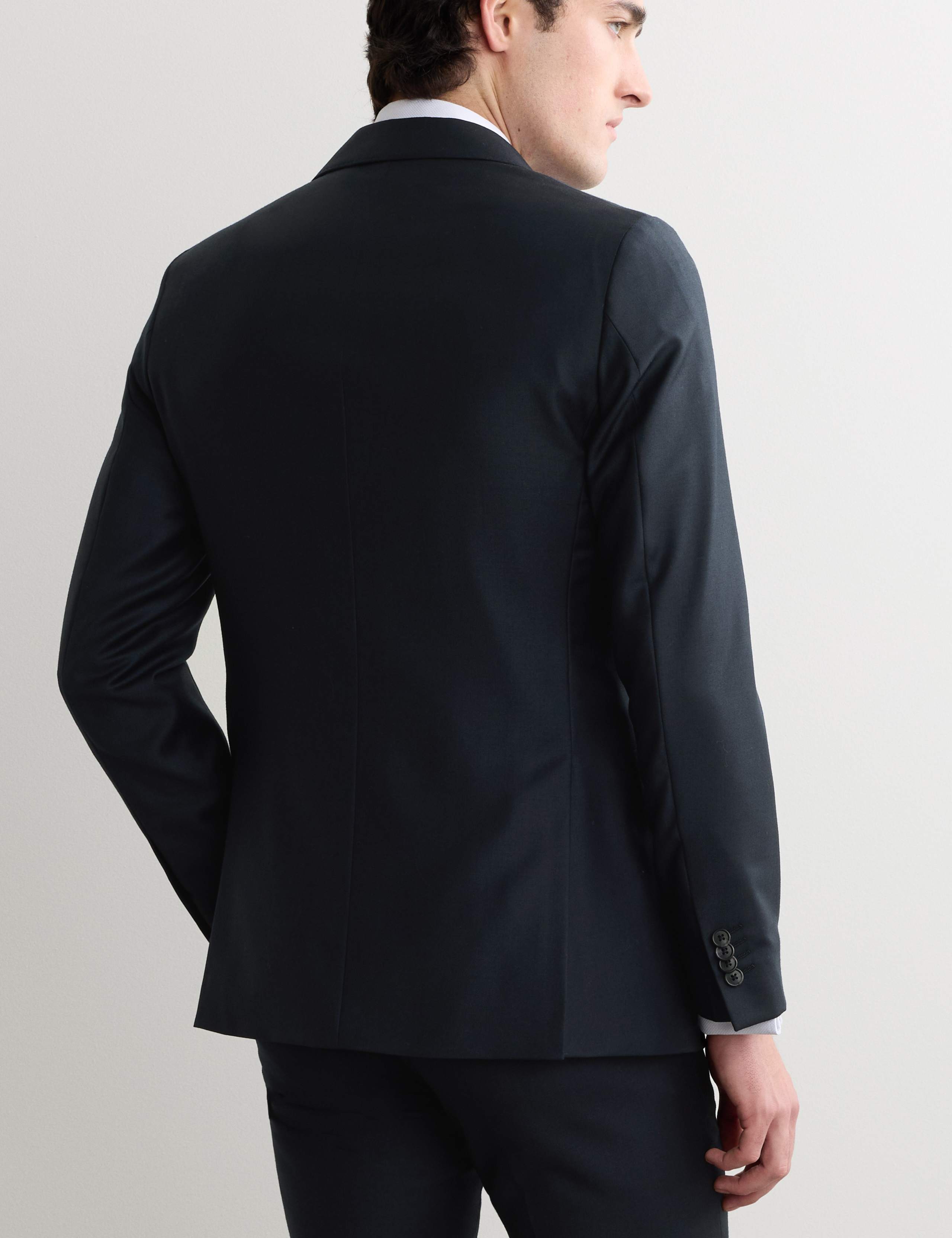 Tailored Fit Pure Wool Suit Jacket 6 of 7
