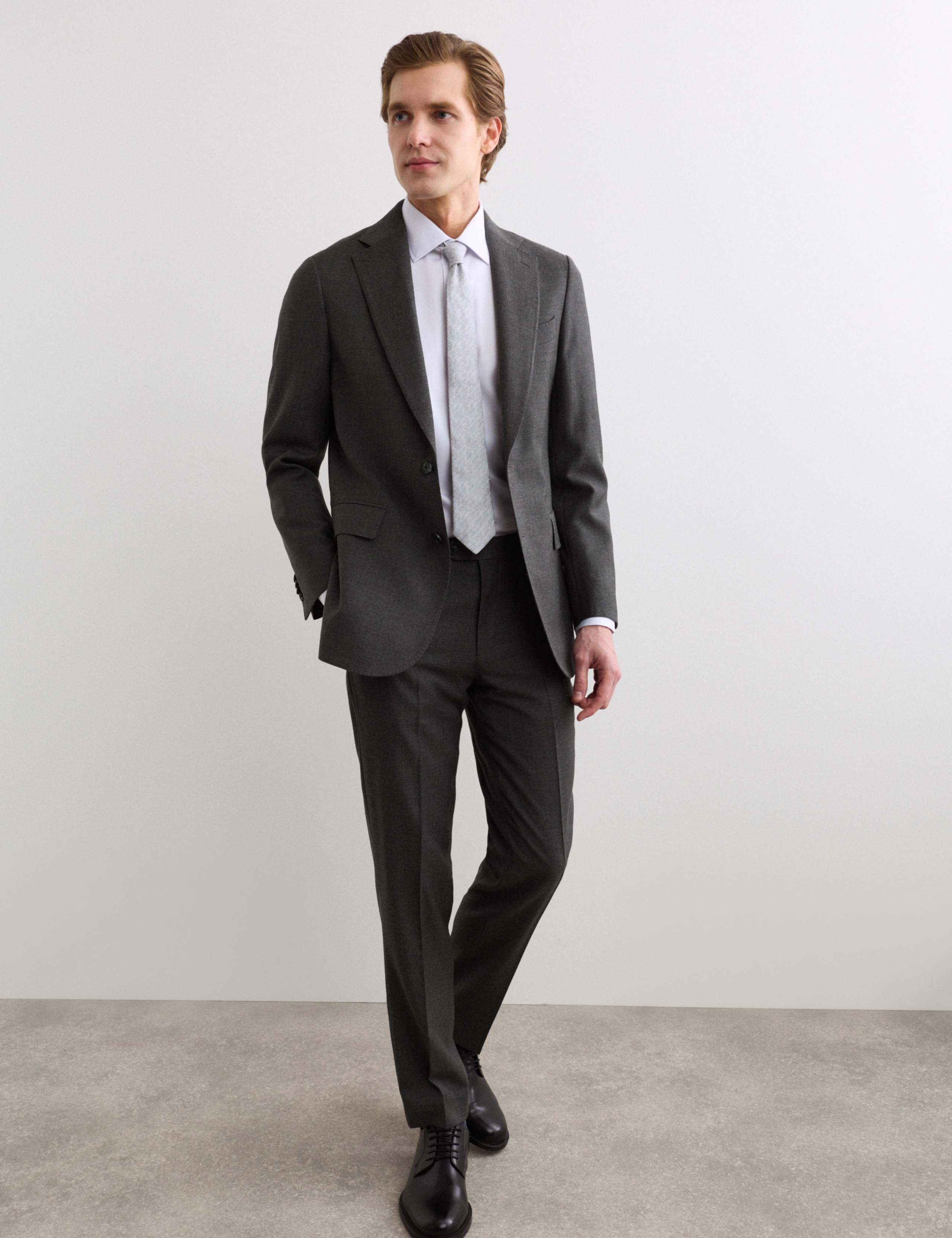 Tailored Fit Pure Wool Suit Jacket 4 of 7