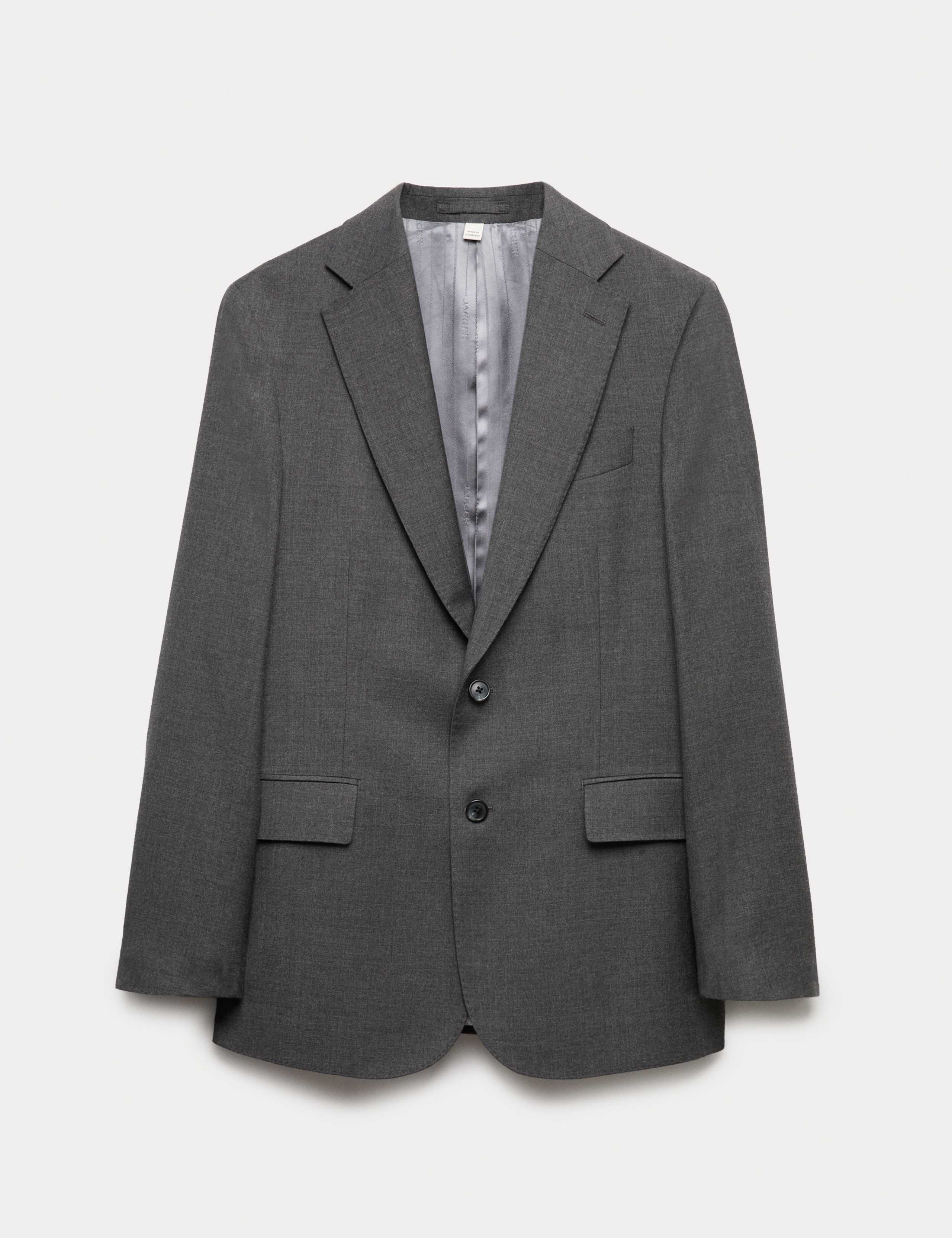 Tailored Fit Pure Wool Suit Jacket 2 of 7