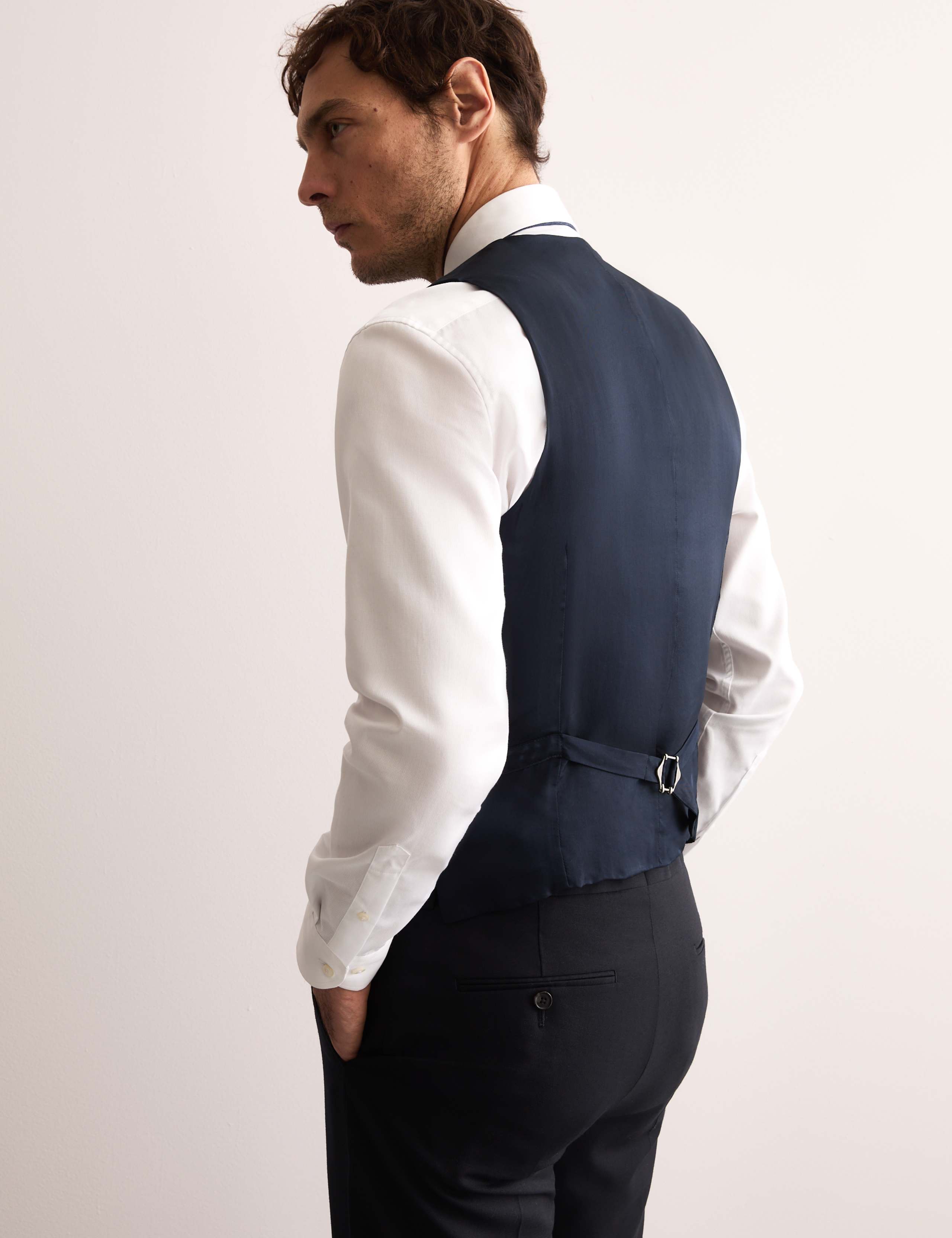 Tailored Fit Pure Wool Twill Waistcoat 3 of 8