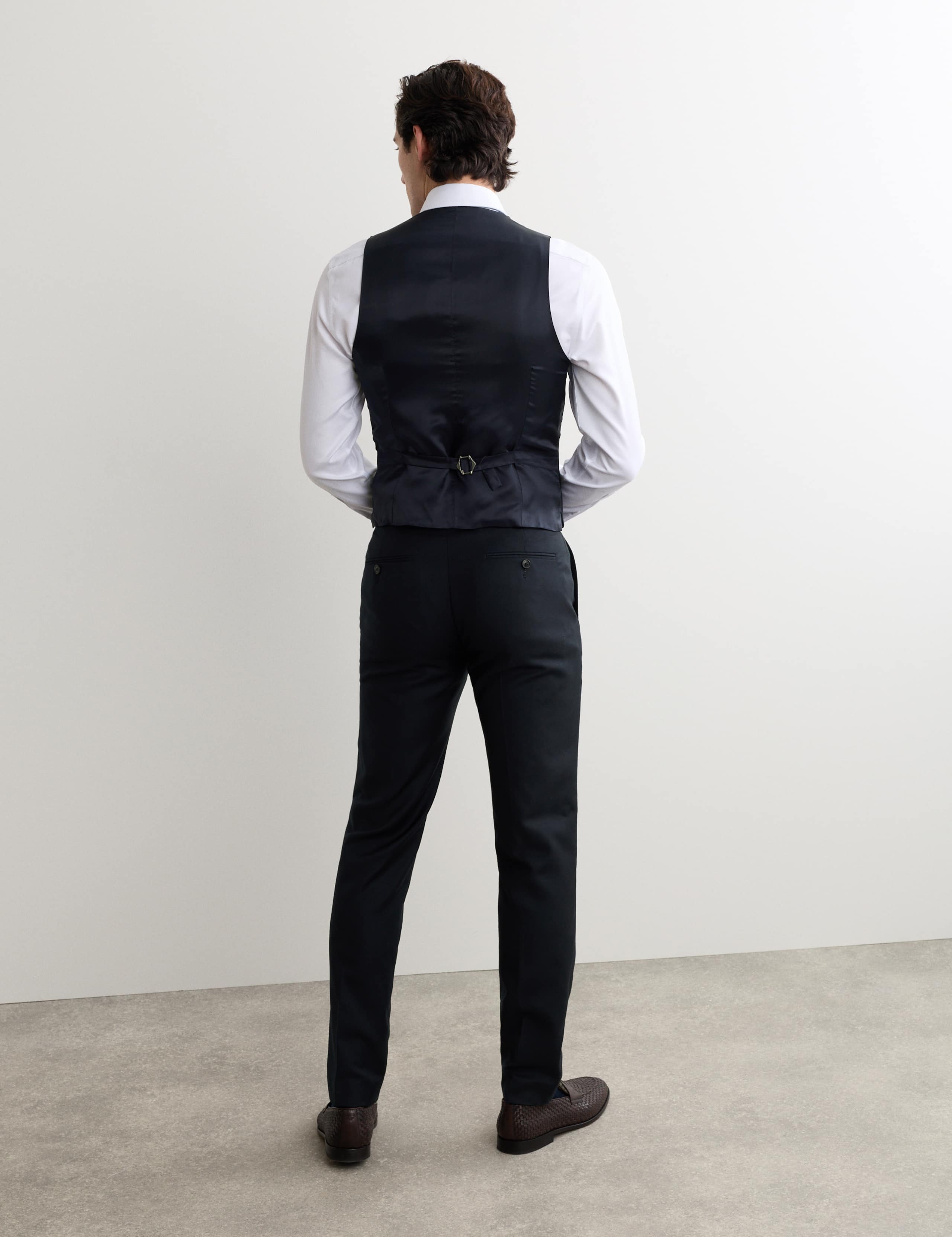 Tailored Fit Pure Wool Twill Waistcoat 7 of 8