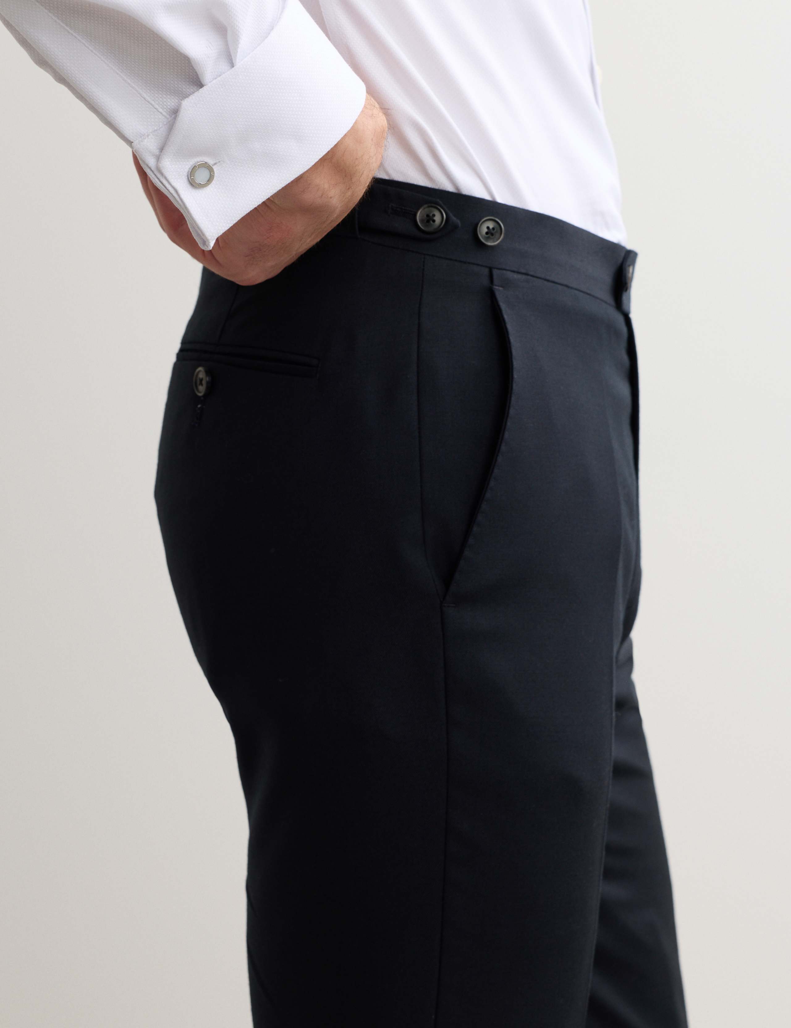 Tailored Fit Pure Wool Twill Suit Trousers 5 of 8