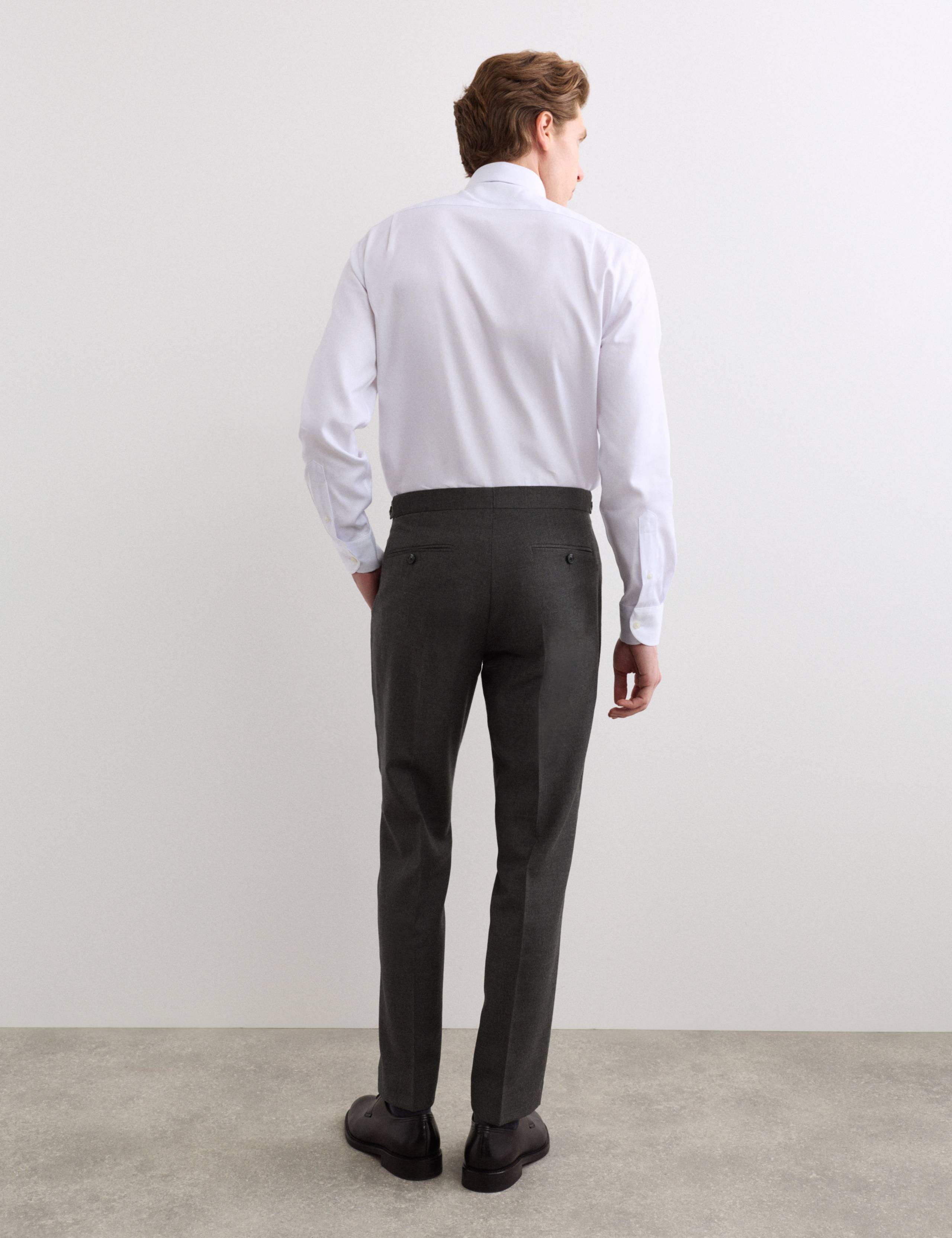 Tailored Fit Pure Wool Twill Suit Trousers 6 of 6