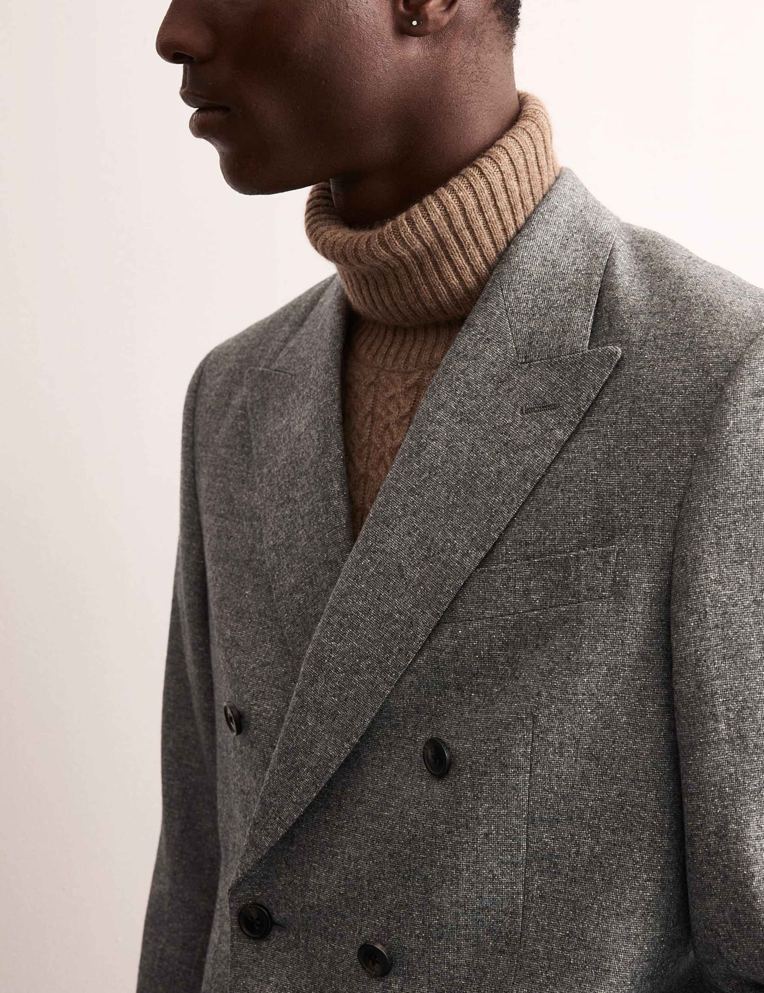 Tailored Fit Italian Wool Rich Jacket with Silk 3 of 8