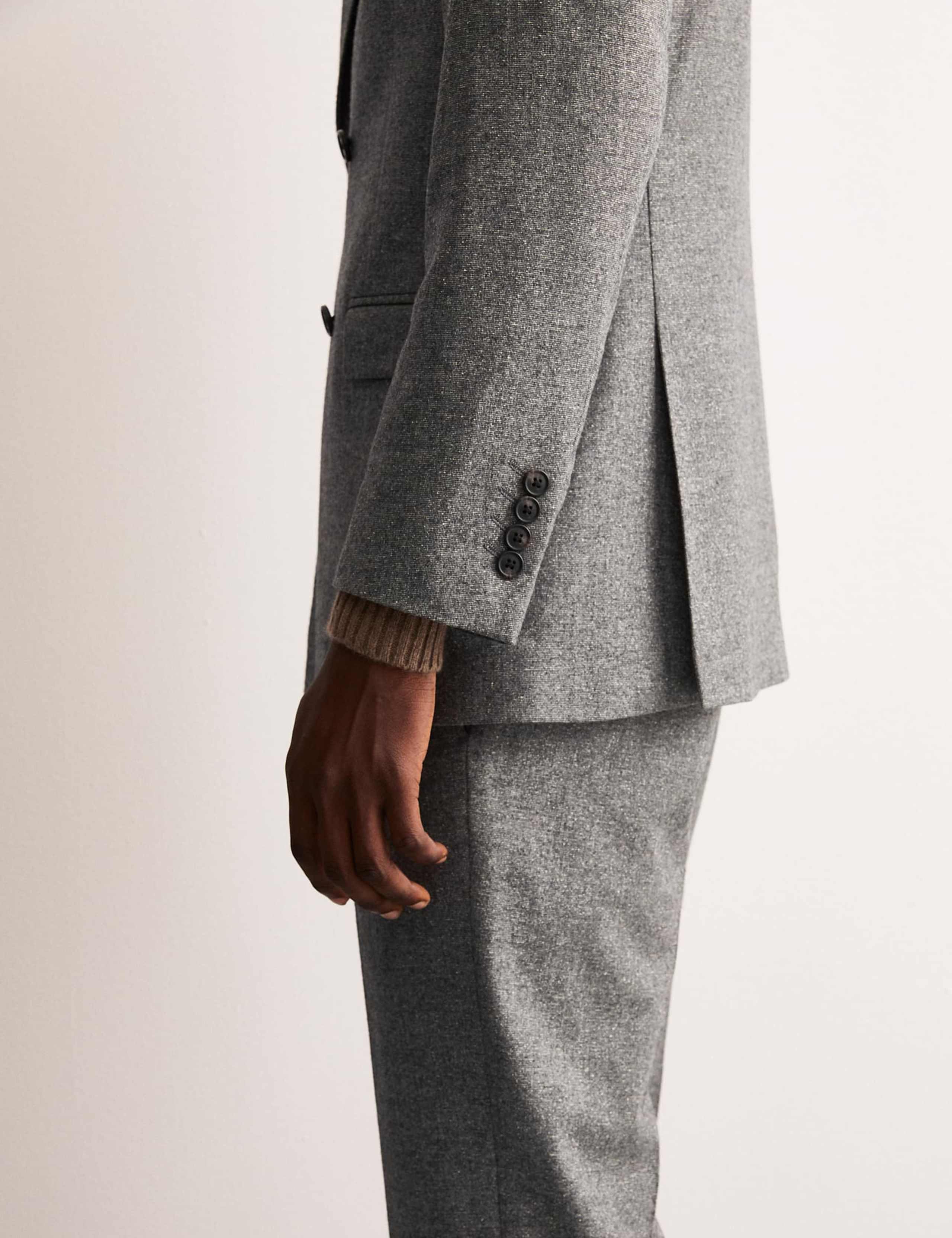 Tailored Fit Italian Wool Rich Jacket with Silk 6 of 8