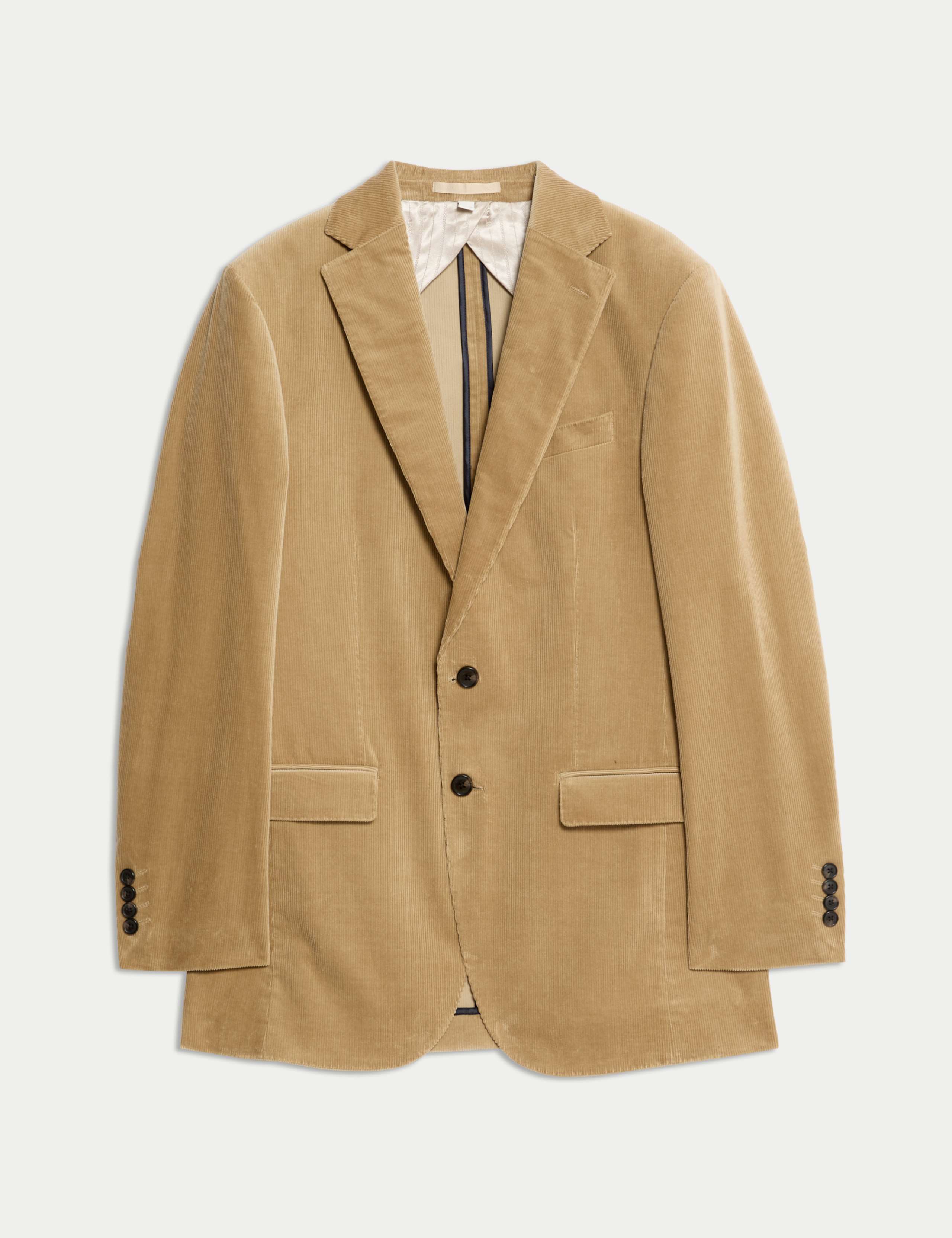 Tailored Fit Cotton Rich Corduroy Jacket 2 of 8