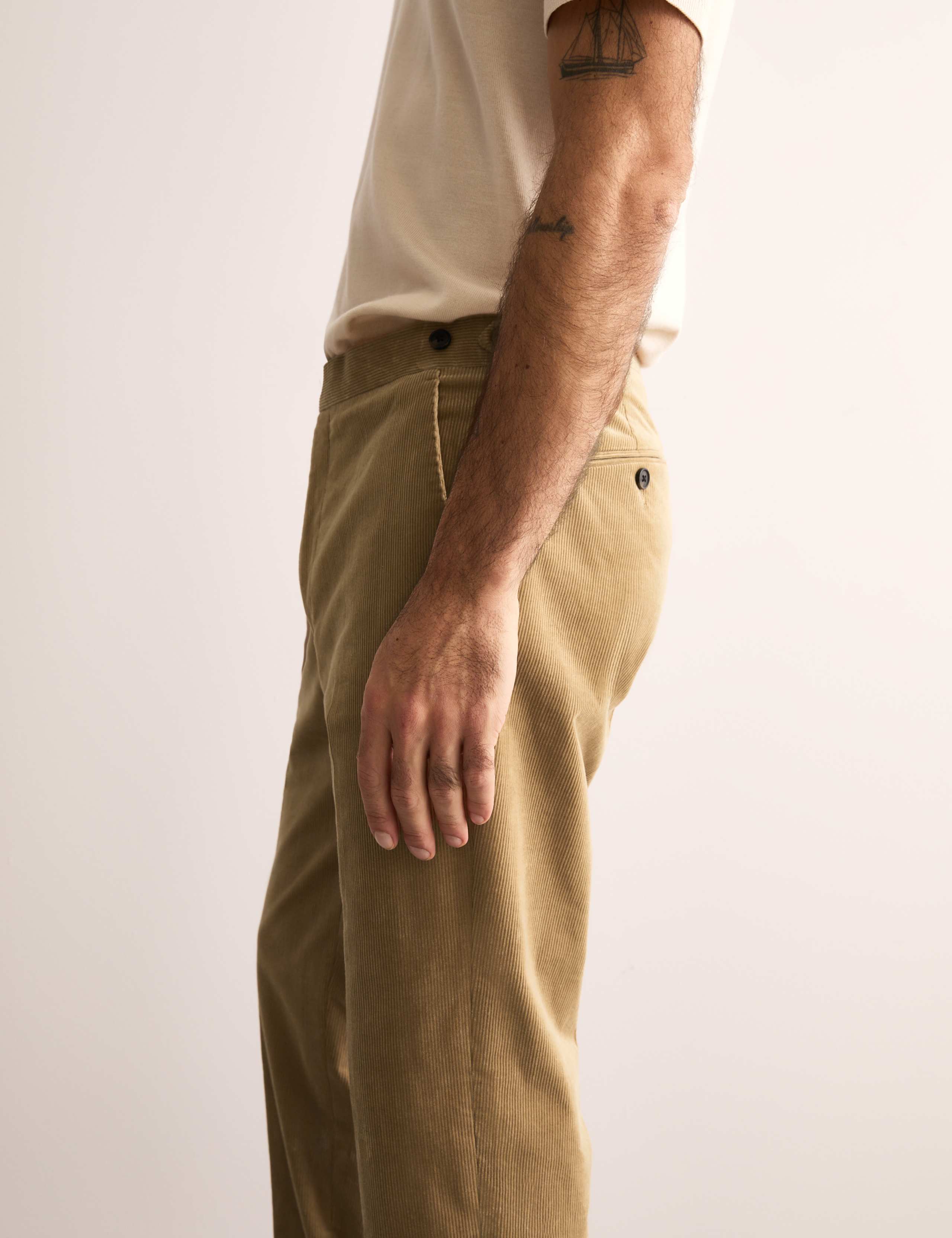 Tailored Fit Cotton Rich Corduroy Trousers 5 of 8