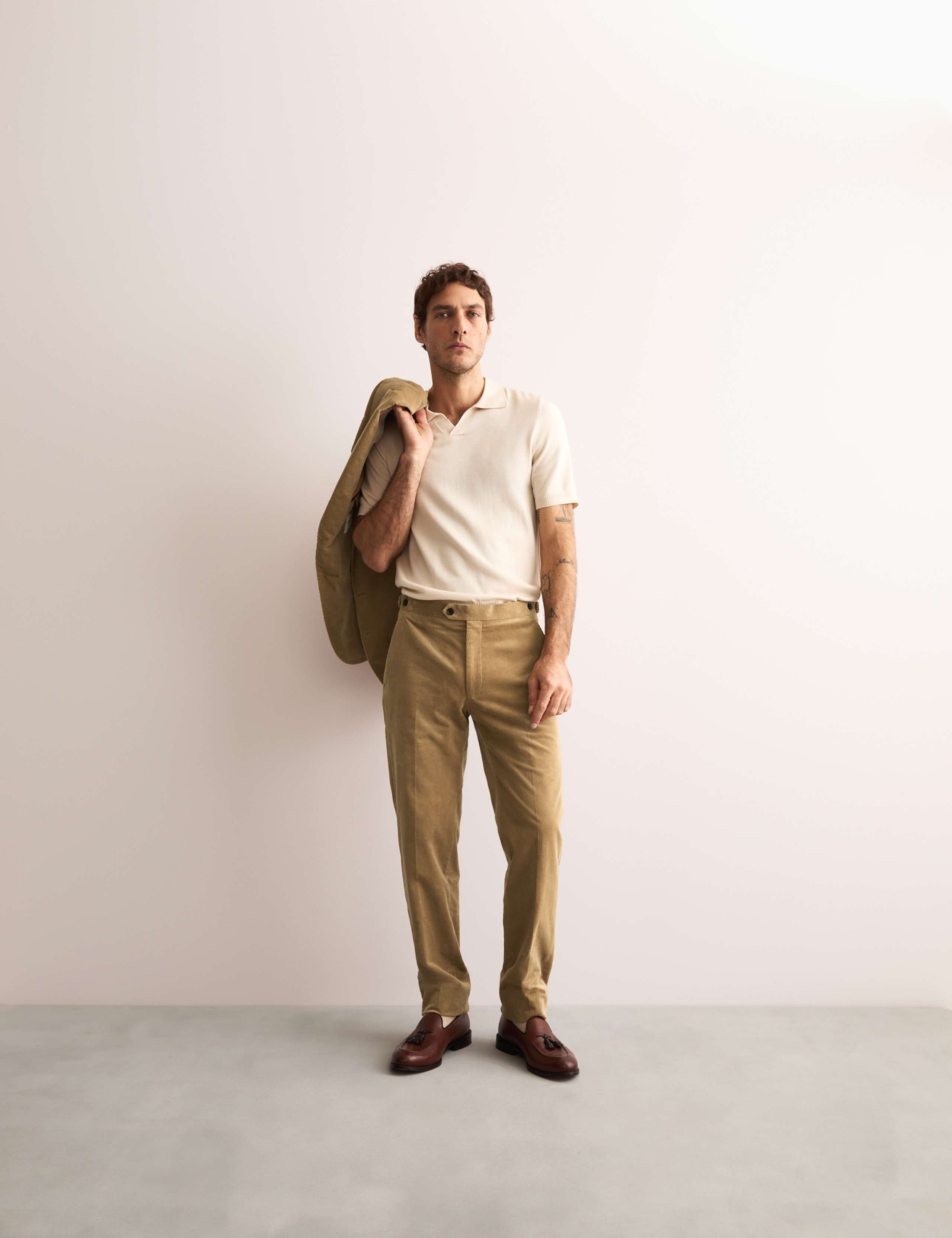 Tailored Fit Cotton Rich Corduroy Trousers 8 of 8