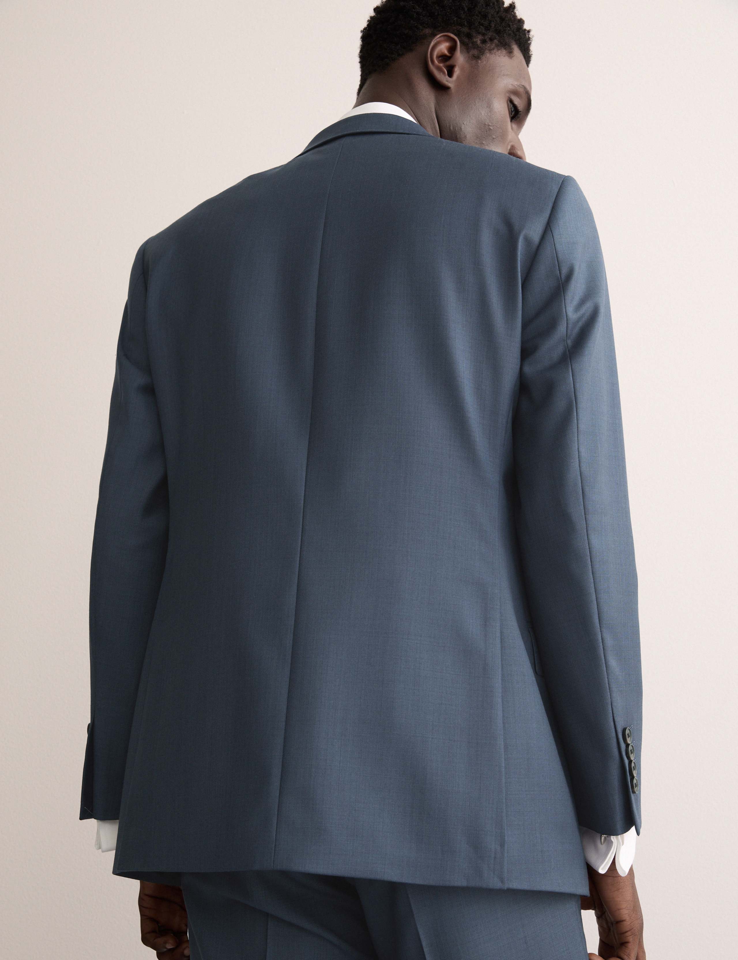 Tailored Fit Italian Wool Sharkskin Jacket 8 of 9