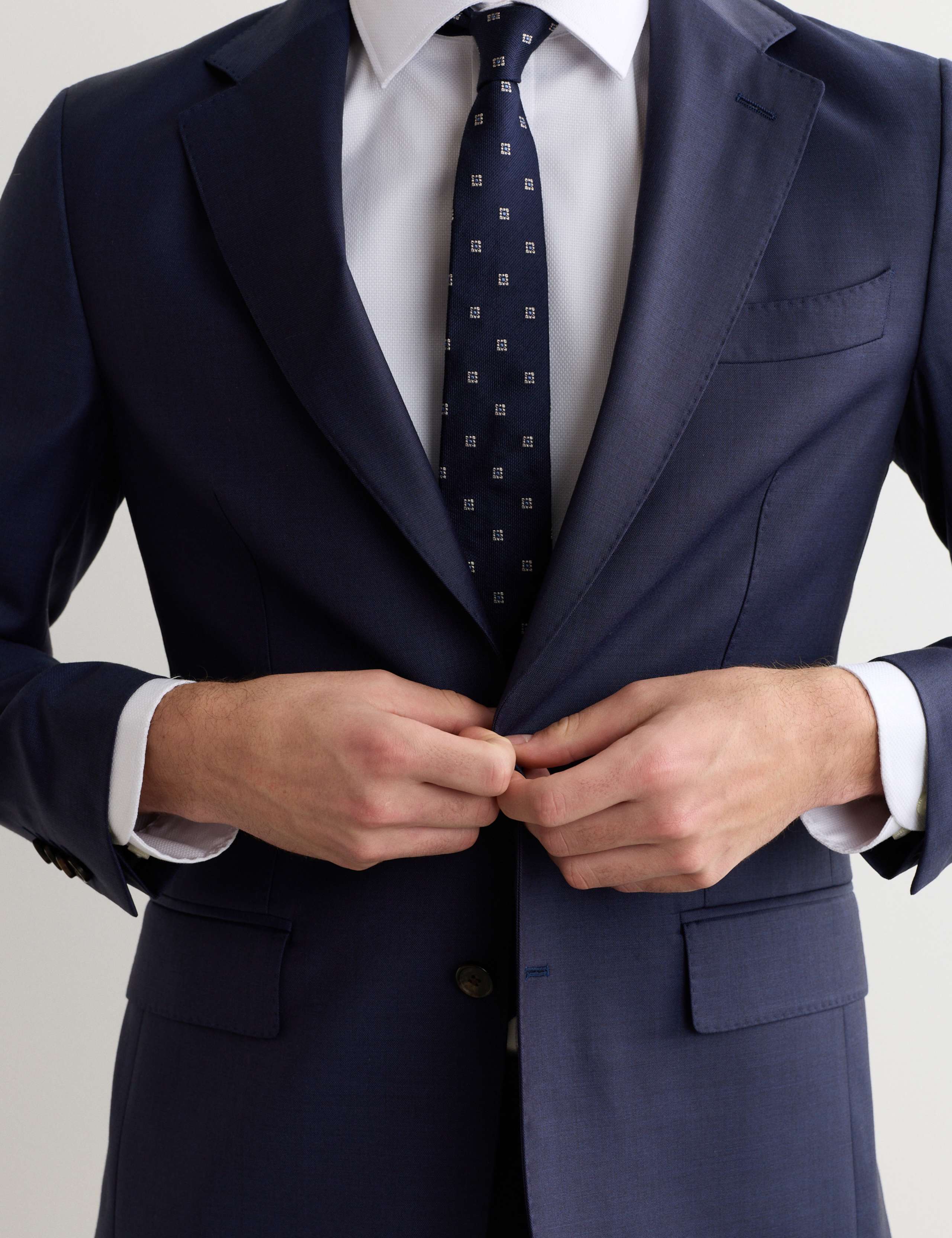 Tailored Fit Italian Wool Sharkskin Jacket 3 of 5