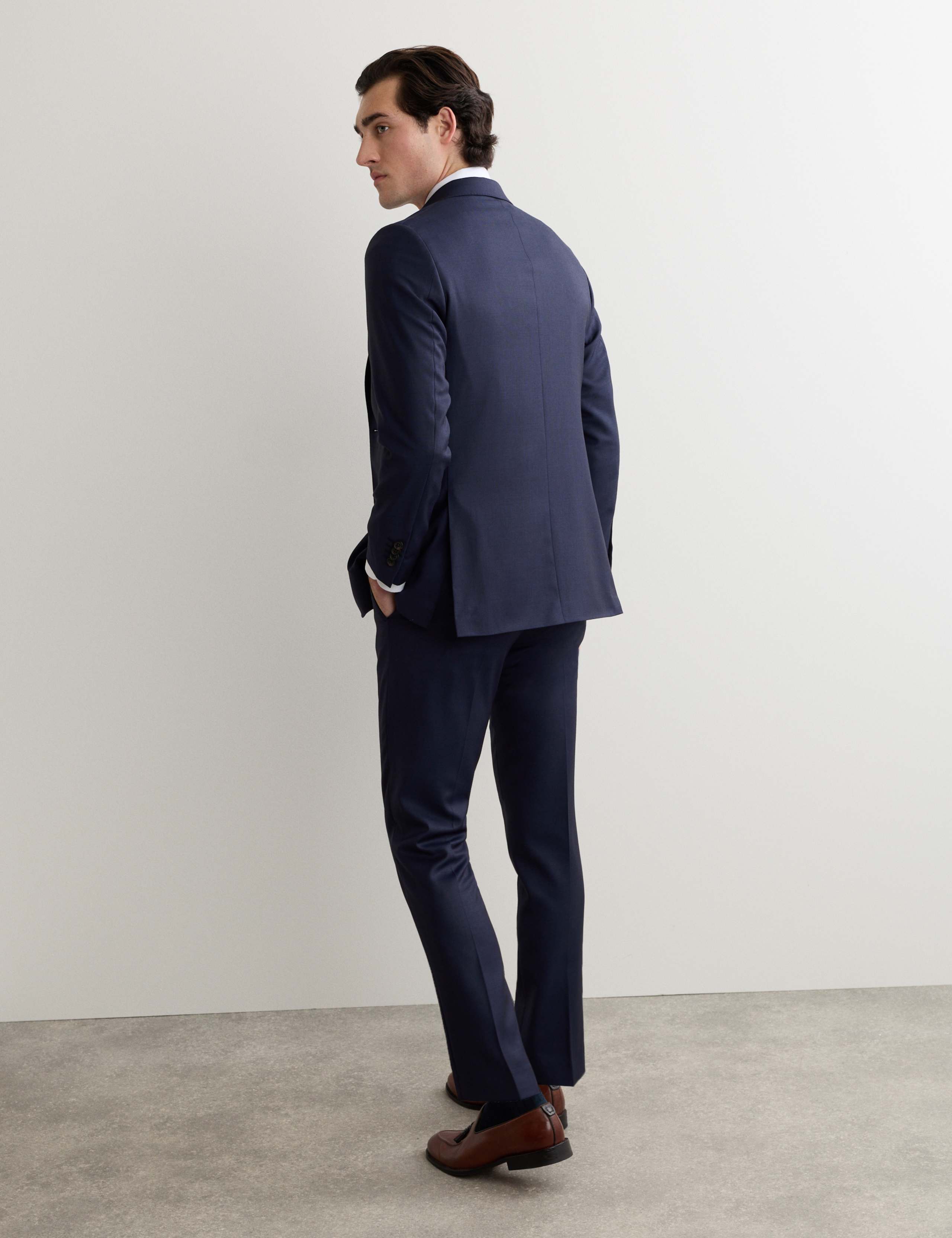 Tailored Fit Italian Wool Sharkskin Jacket 5 of 5