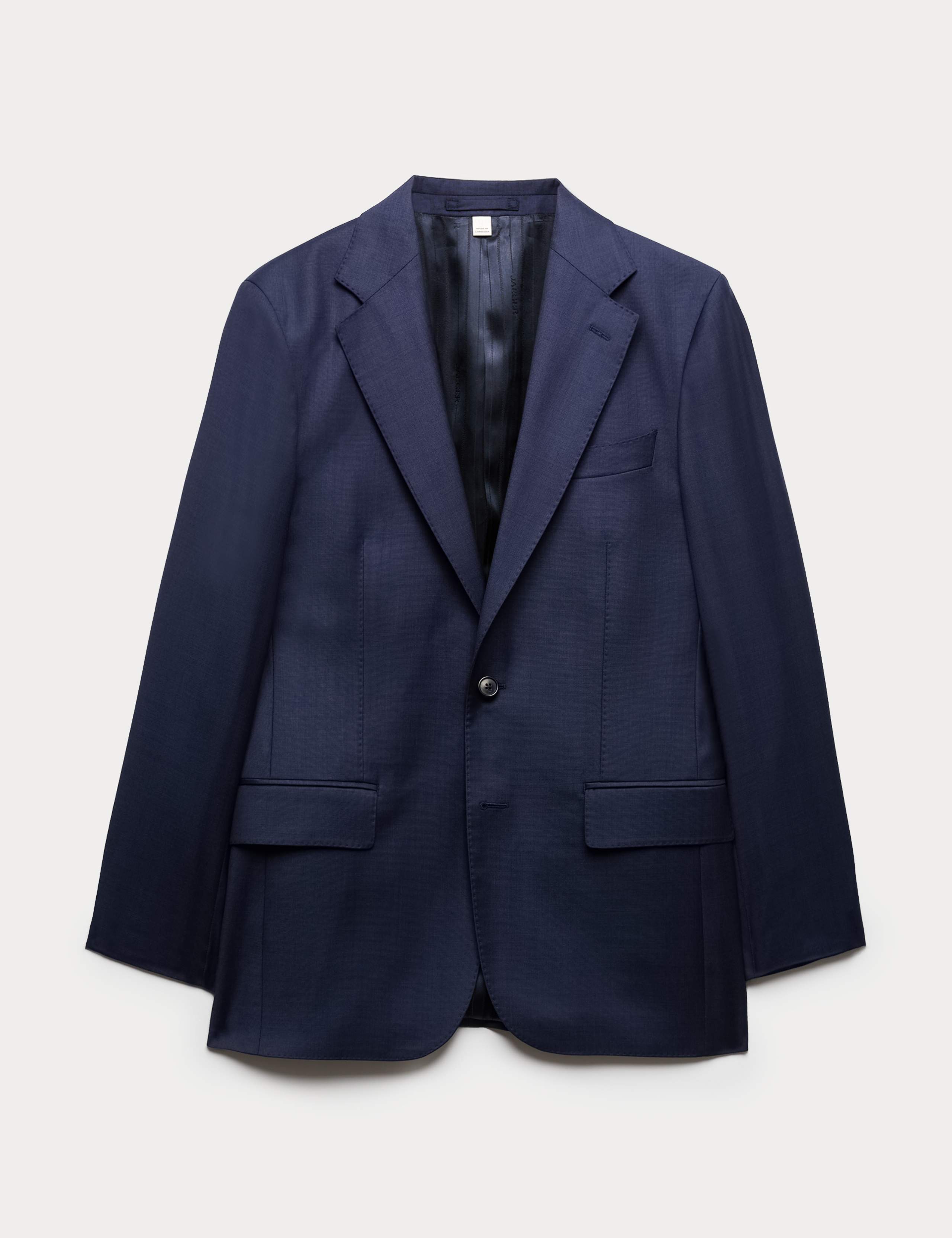 Tailored Fit Italian Wool Sharkskin Jacket 2 of 5