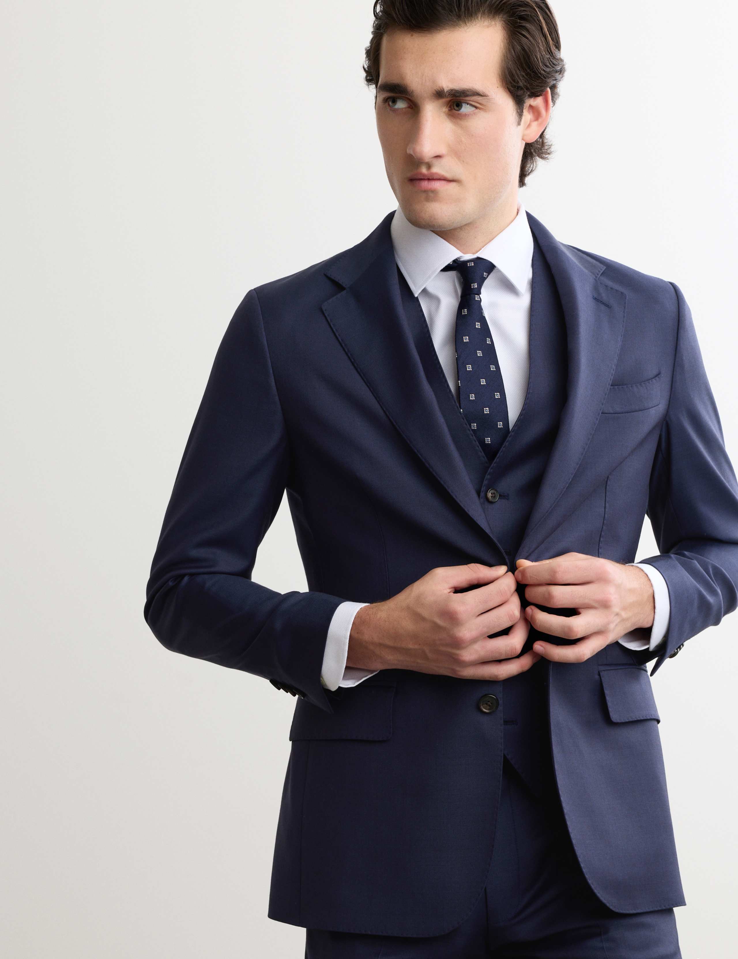 Italian Pure Wool Sharkskin Waistcoat 7 of 7