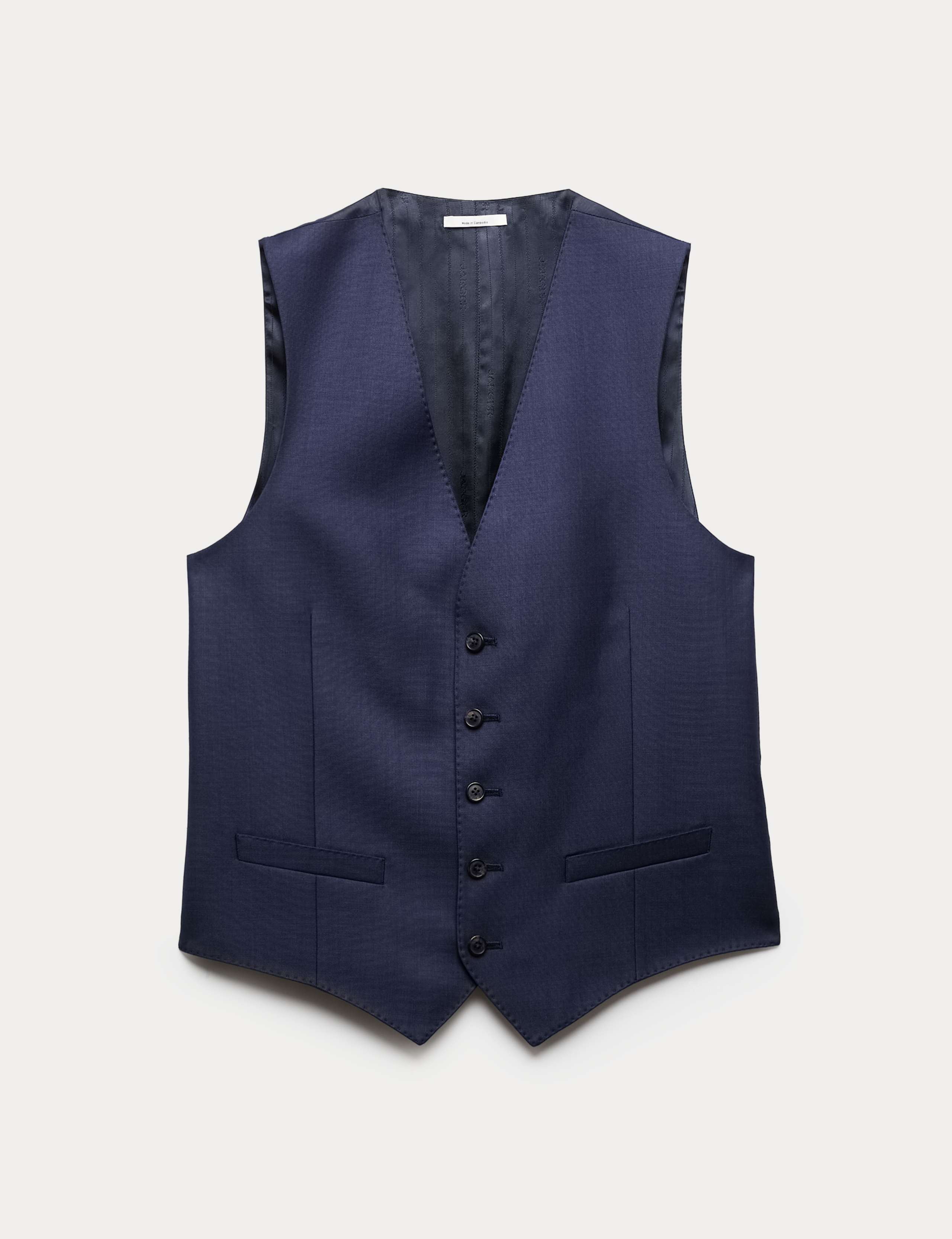 Italian Pure Wool Sharkskin Waistcoat 2 of 7