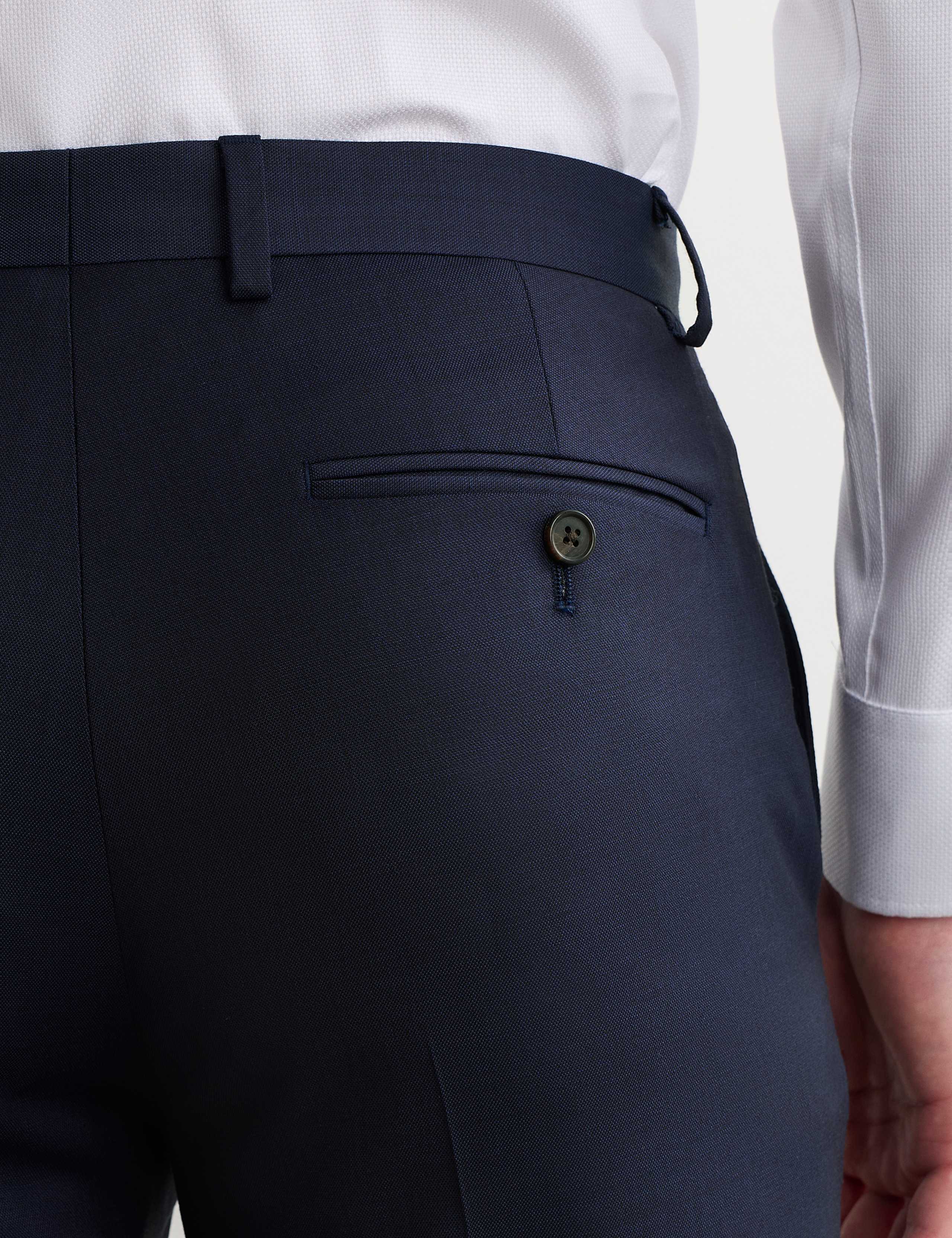Tailored Fit Pure Wool Textured Suit Trousers 4 of 7