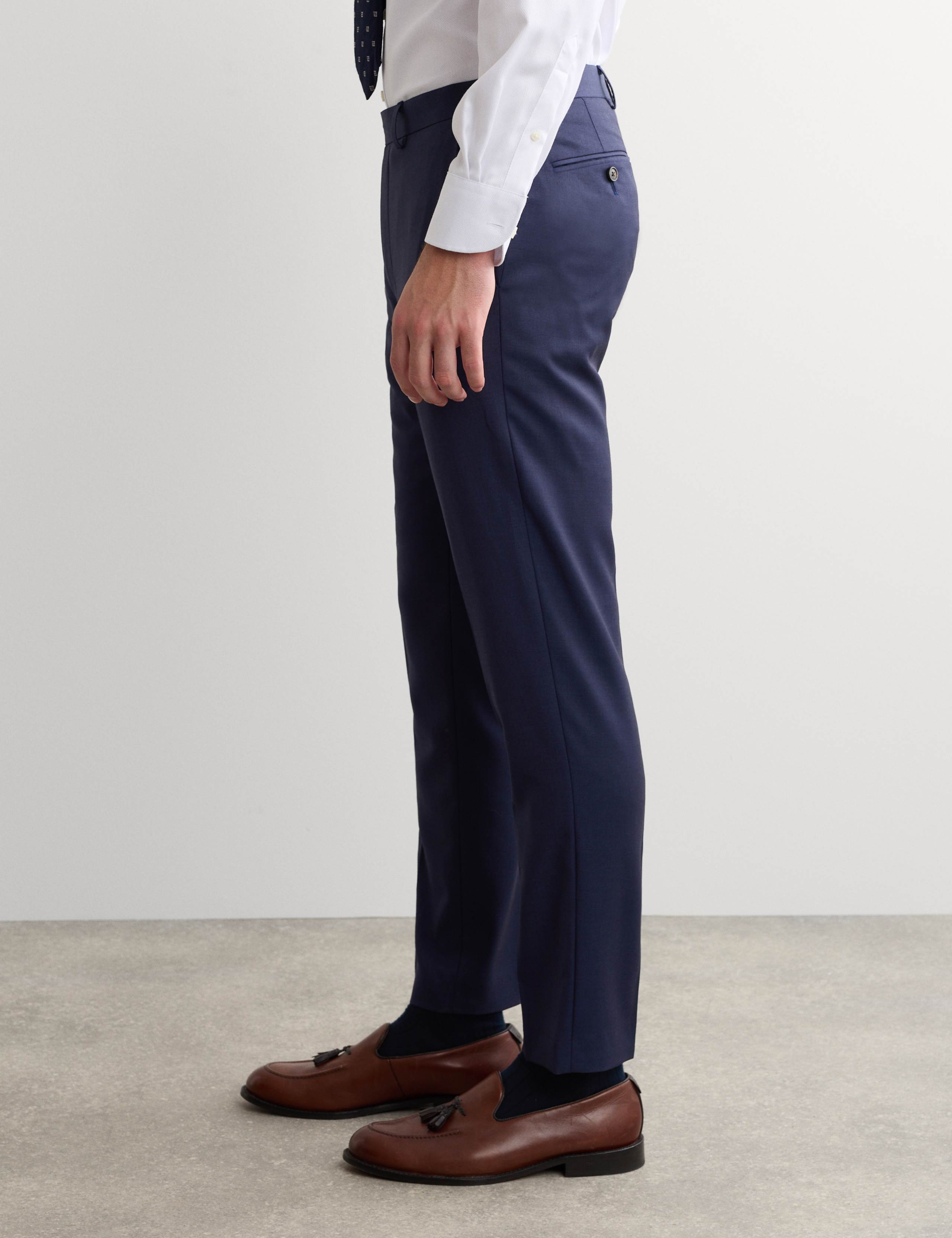 Tailored Fit Pure Wool Textured Suit Trousers 5 of 7