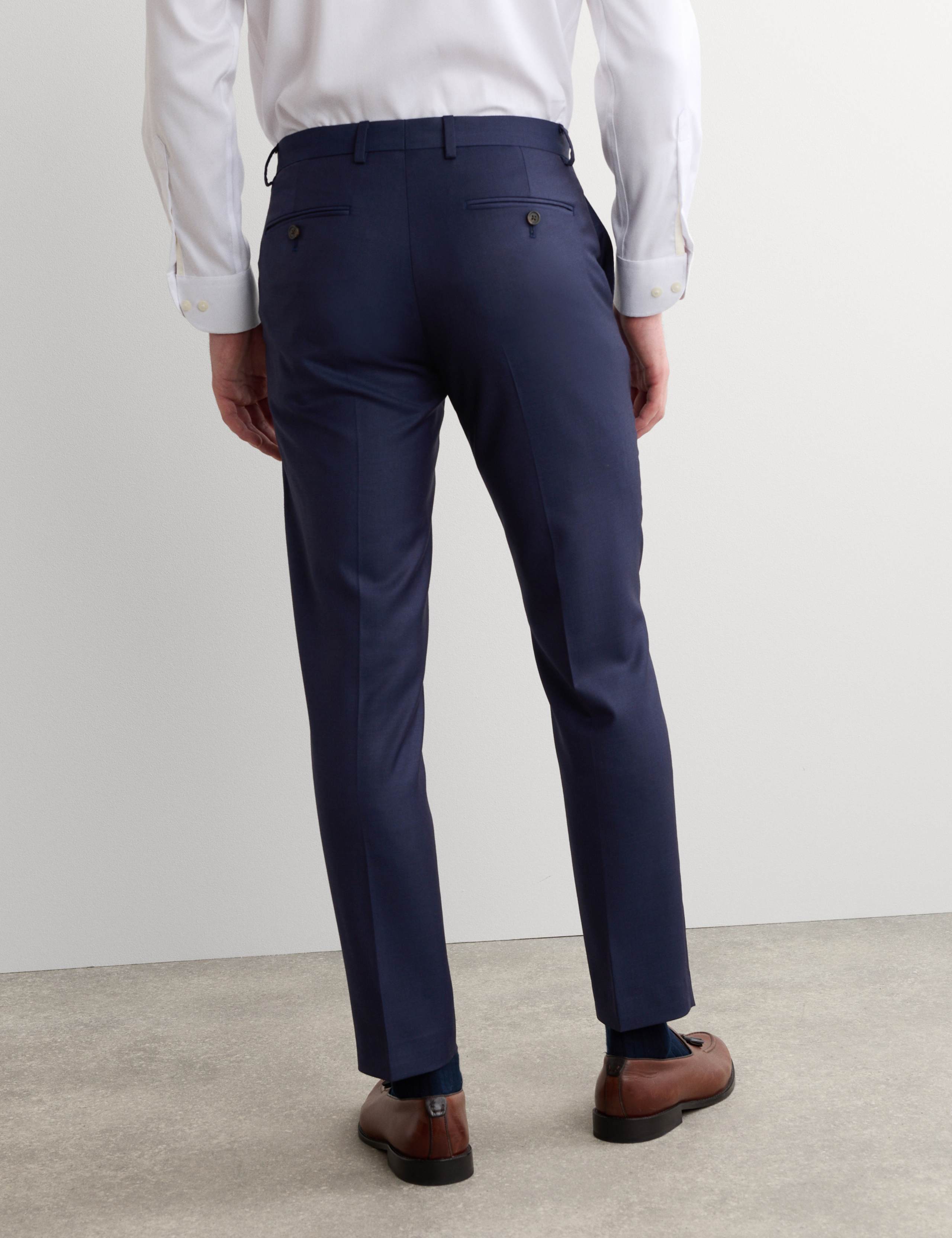 Tailored Fit Pure Wool Textured Suit Trousers 6 of 7