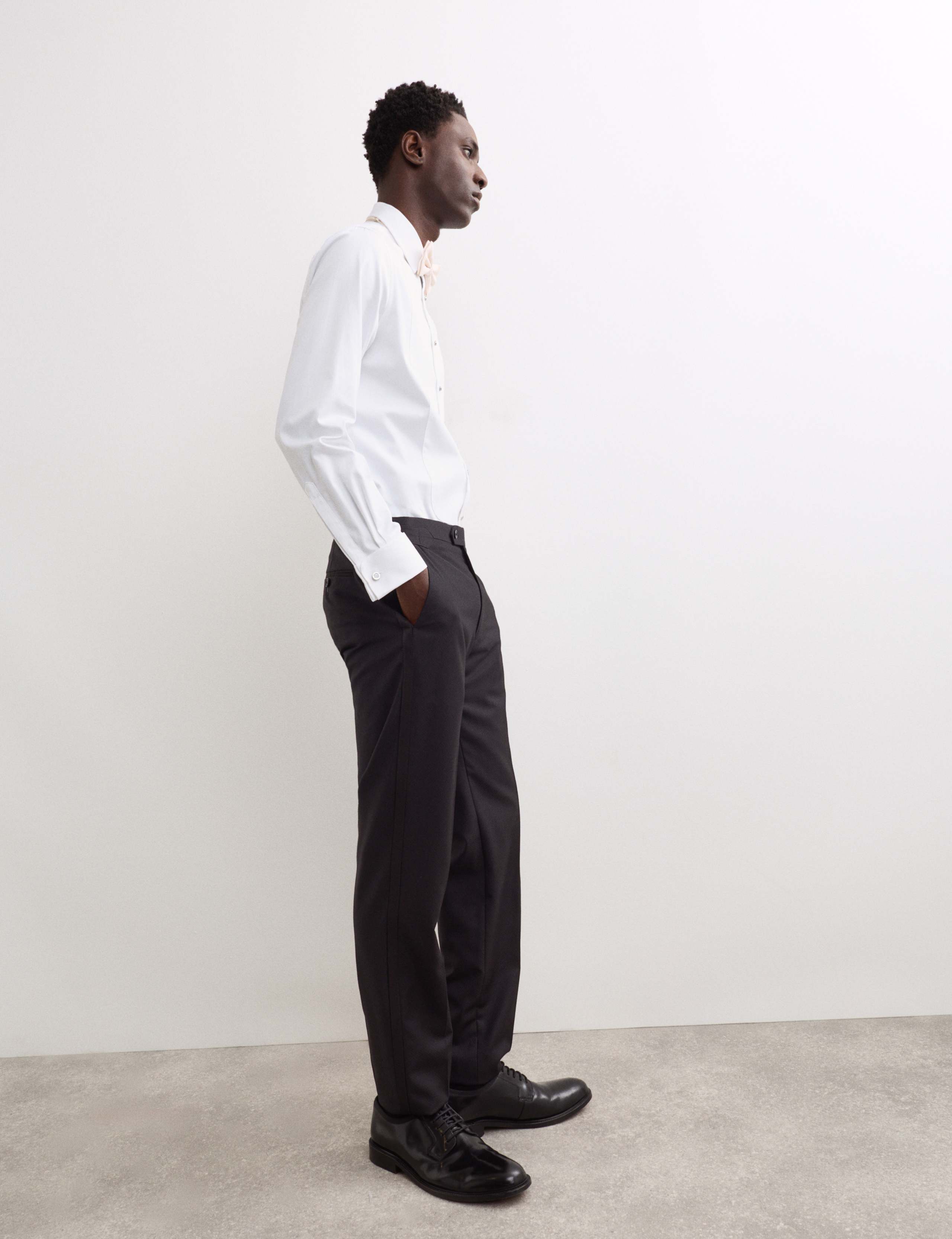 Tailored Fit Pure Wool Tuxedo Trousers 6 of 8