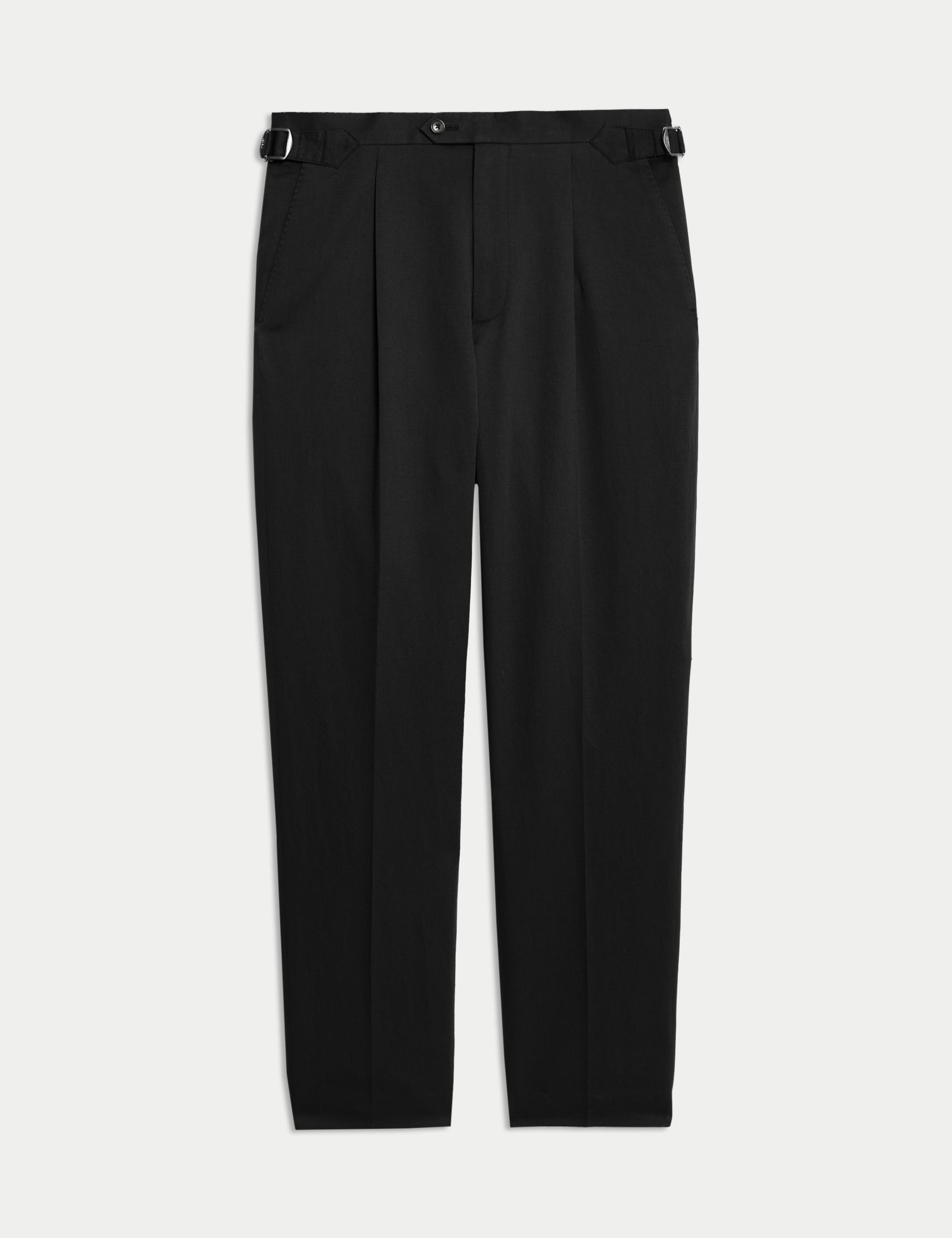 Tailored Fit Wool Linen Silk Trousers 2 of 9