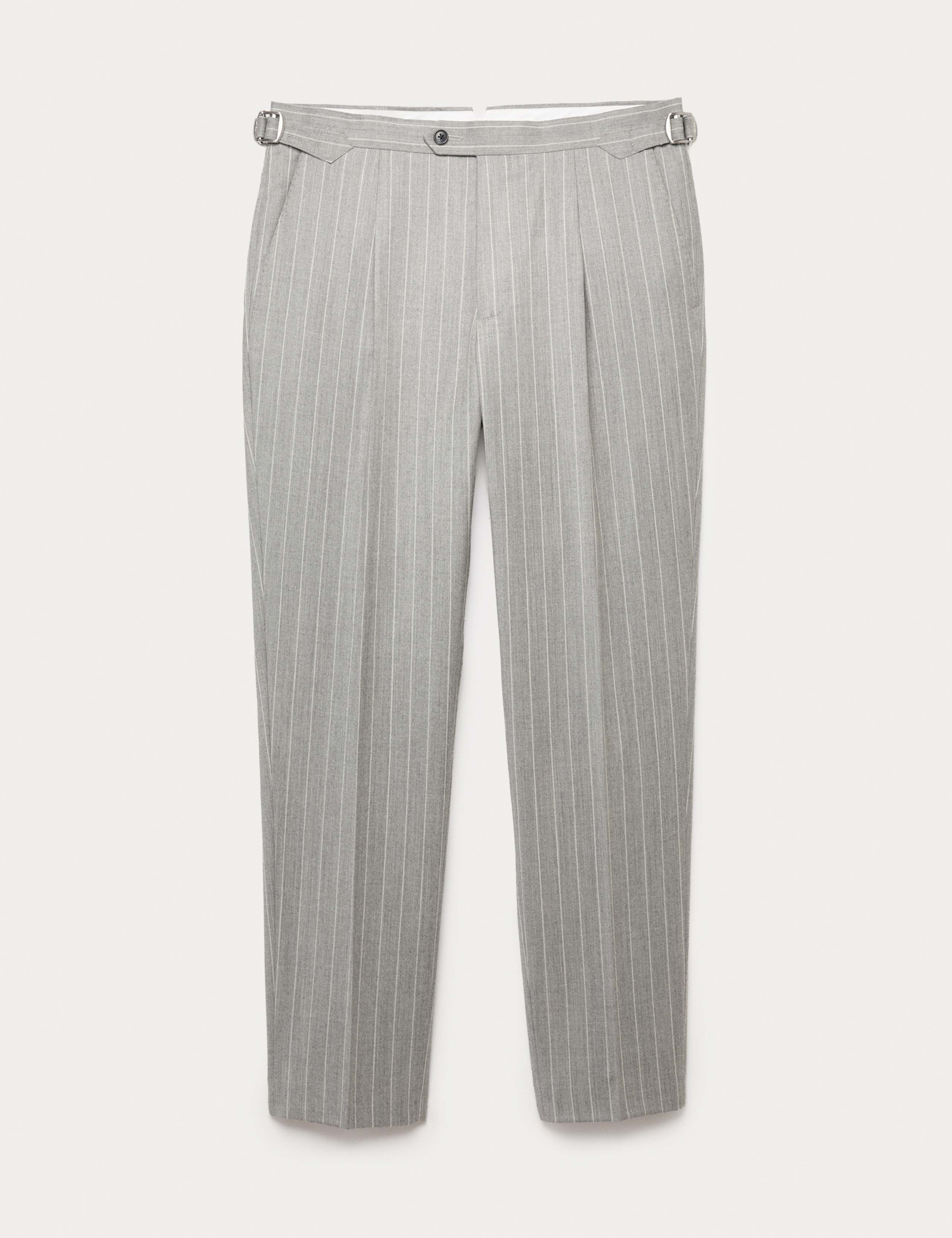 Tailored Fit Italian Wool Suit Trouser with Cashmere 2 of 6