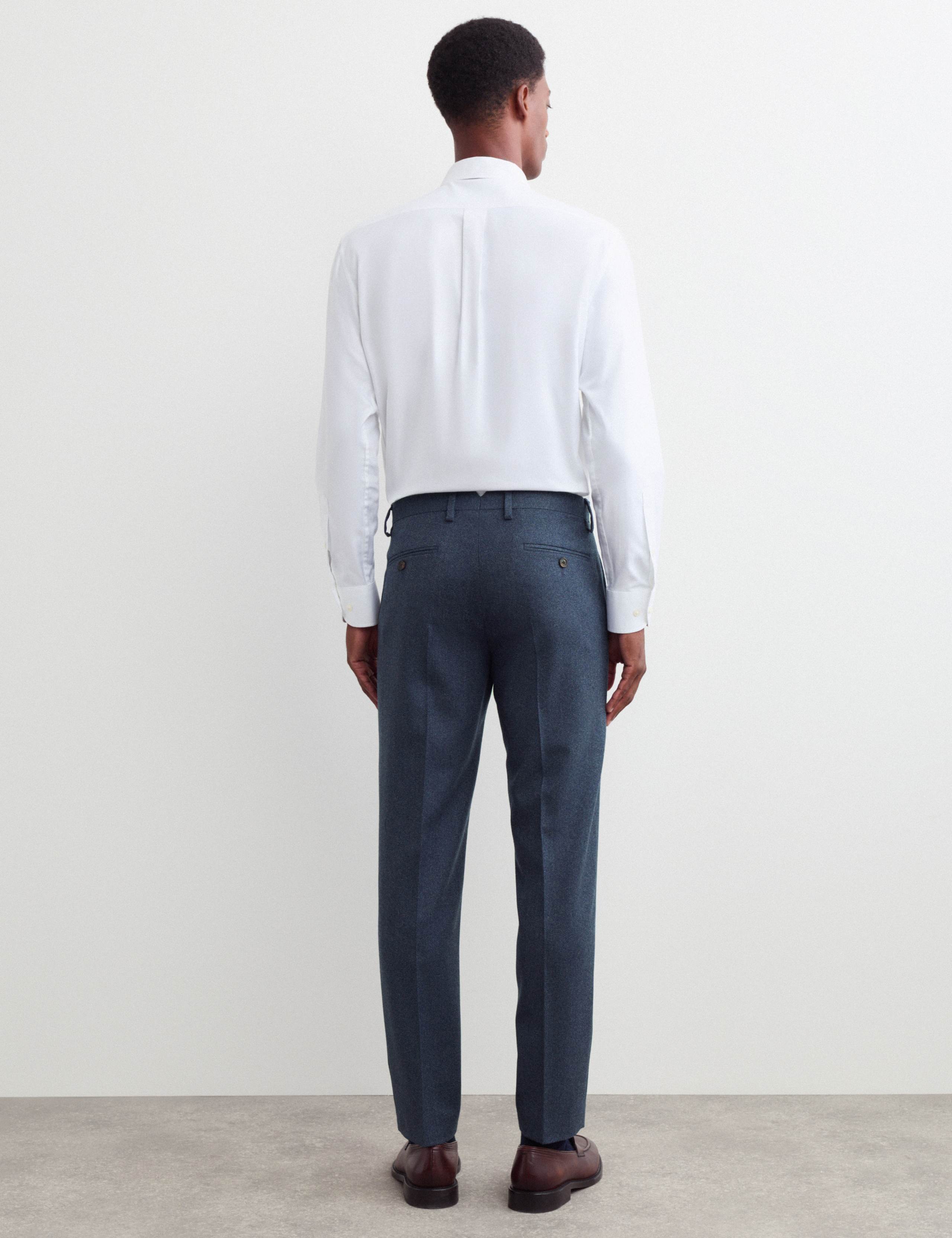 Tailored Fit Italian Wool Suit Trousers 5 of 7