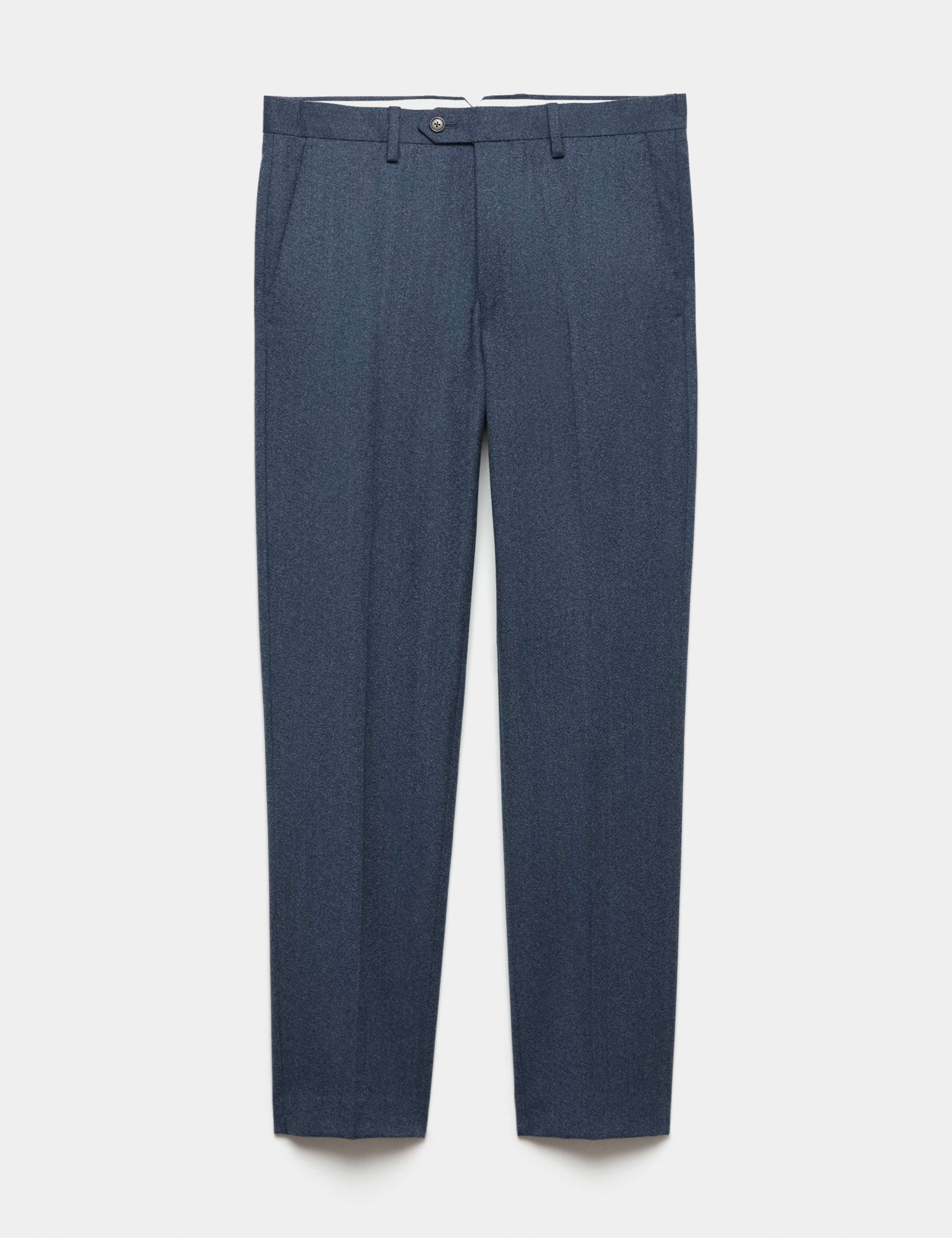 Tailored Fit Pure Wool Mouline Suit Trousers 2 of 7