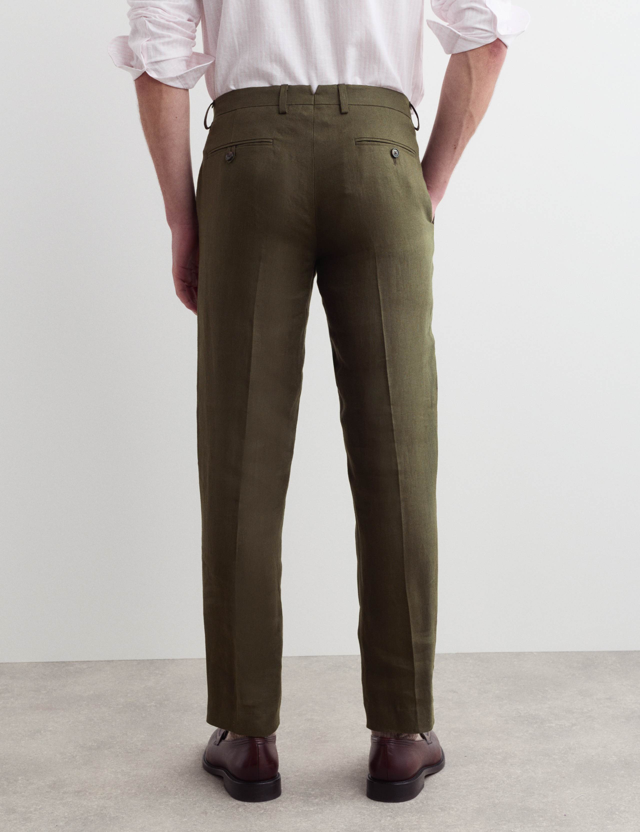 Tailored Fit Pure Linen Trousers 6 of 7