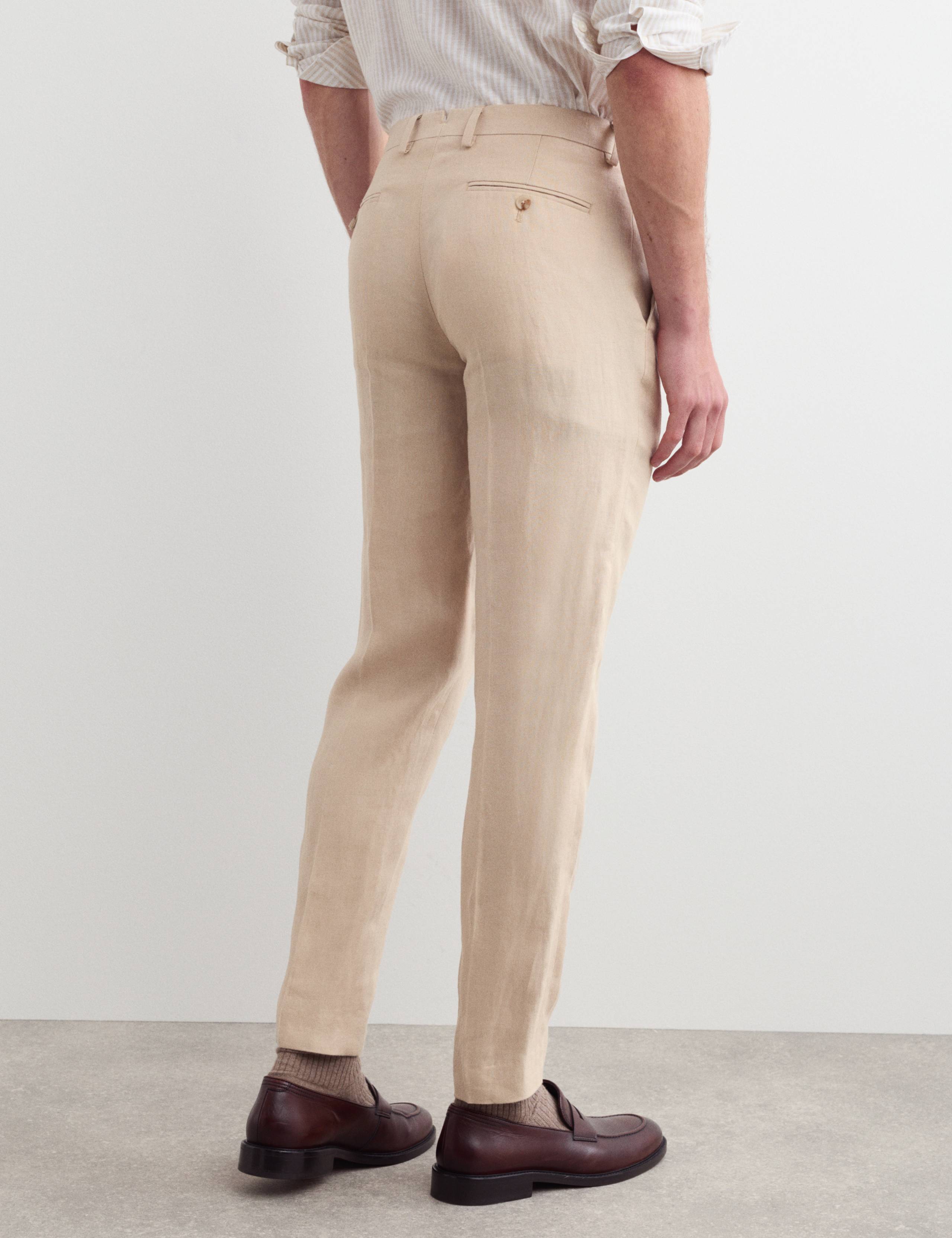 Tailored Fit Pure Linen Trousers 5 of 6