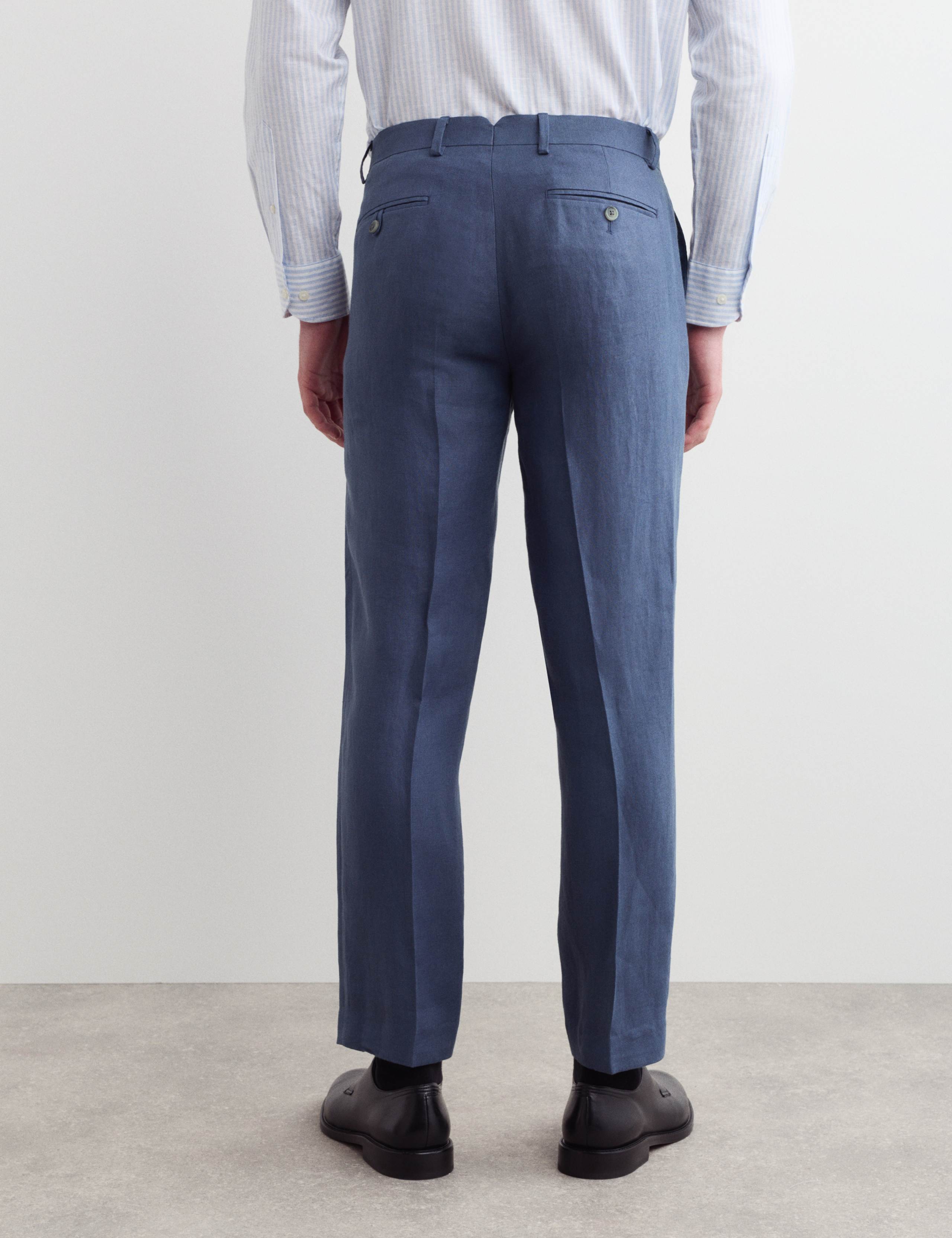 Tailored Fit Pure Linen Trousers 4 of 5