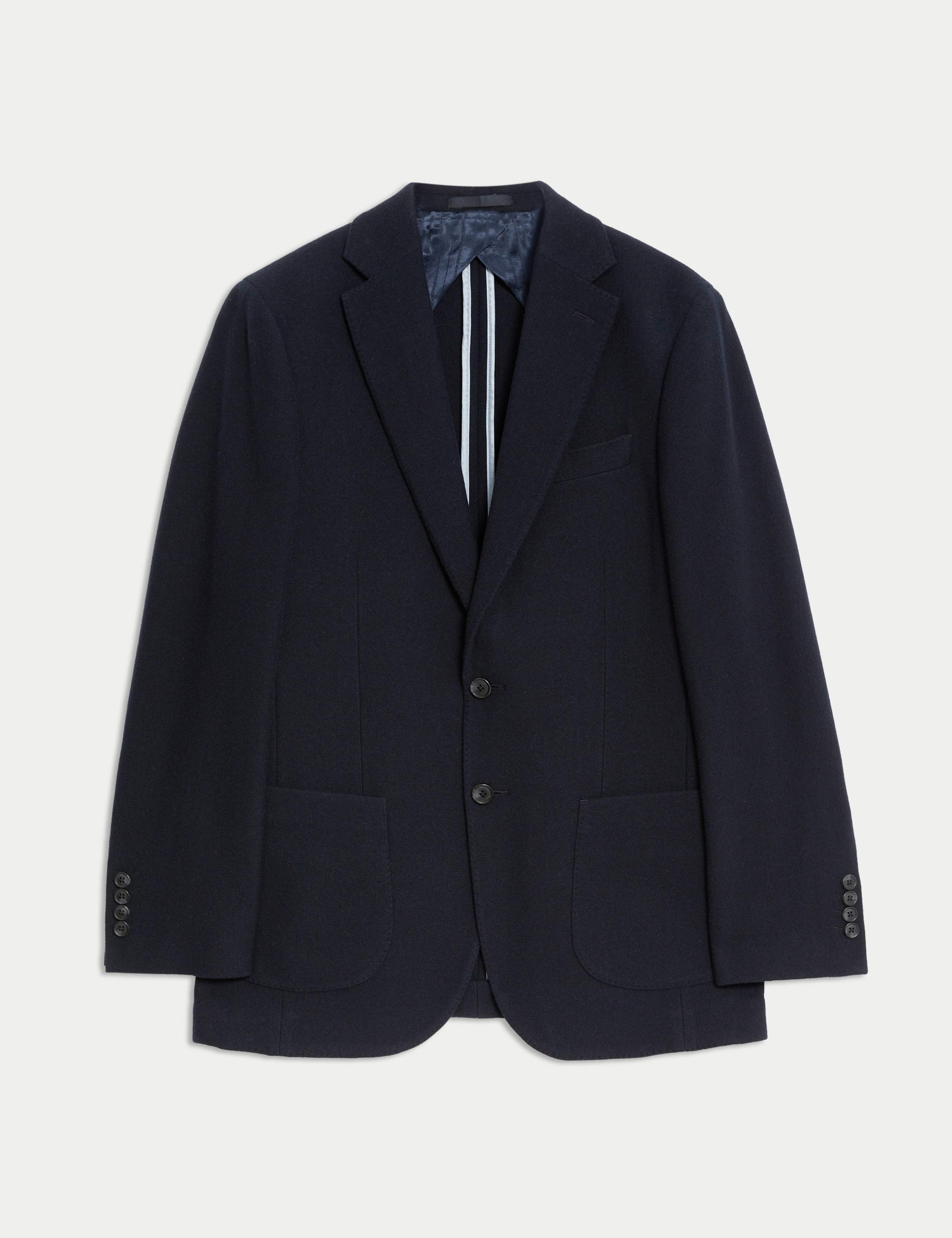 Tailored Fit Italian Wool Twill Blazer with Cashmere 2 of 8