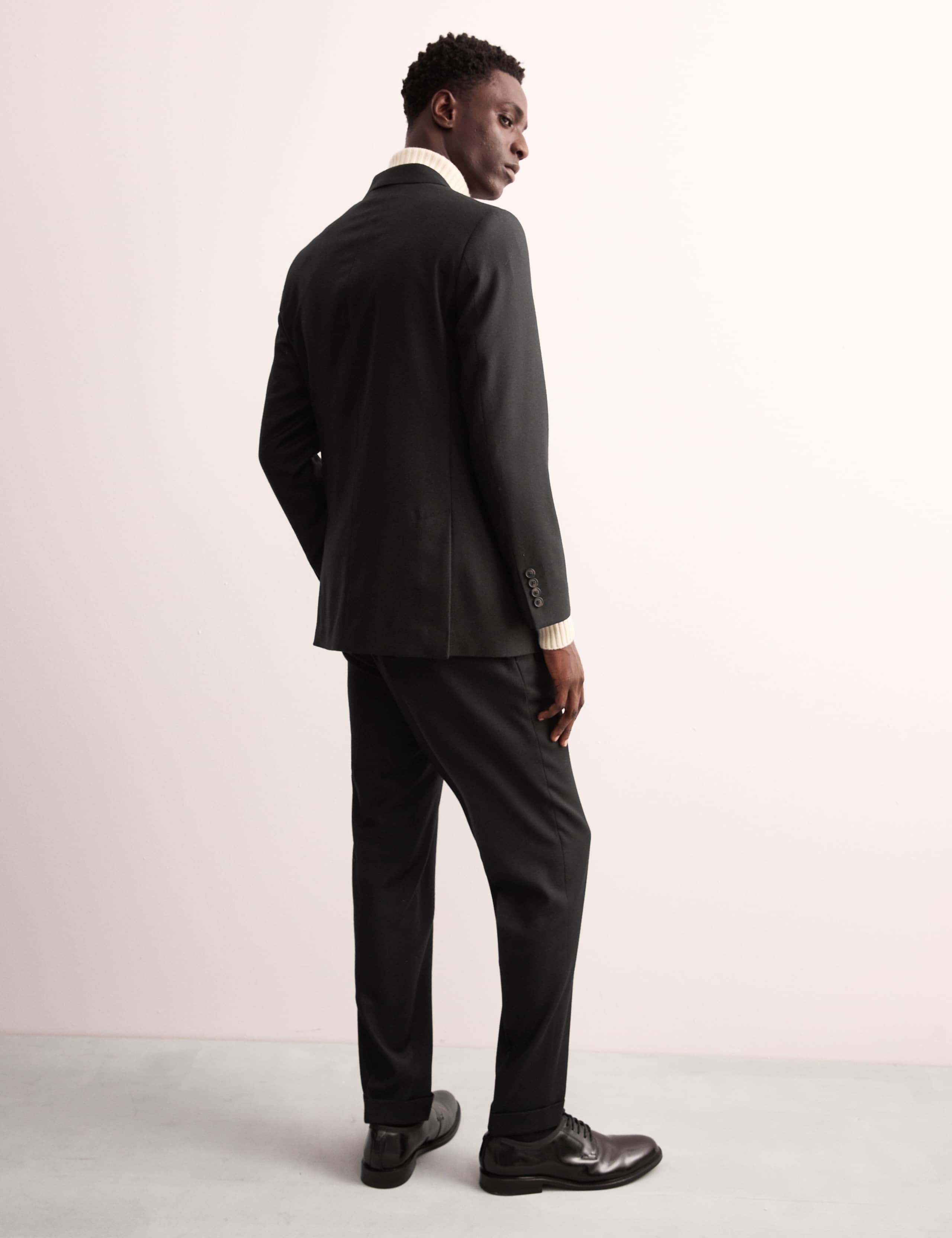 Tailored Fit Pure Wool Herringbone Jacket 5 of 7