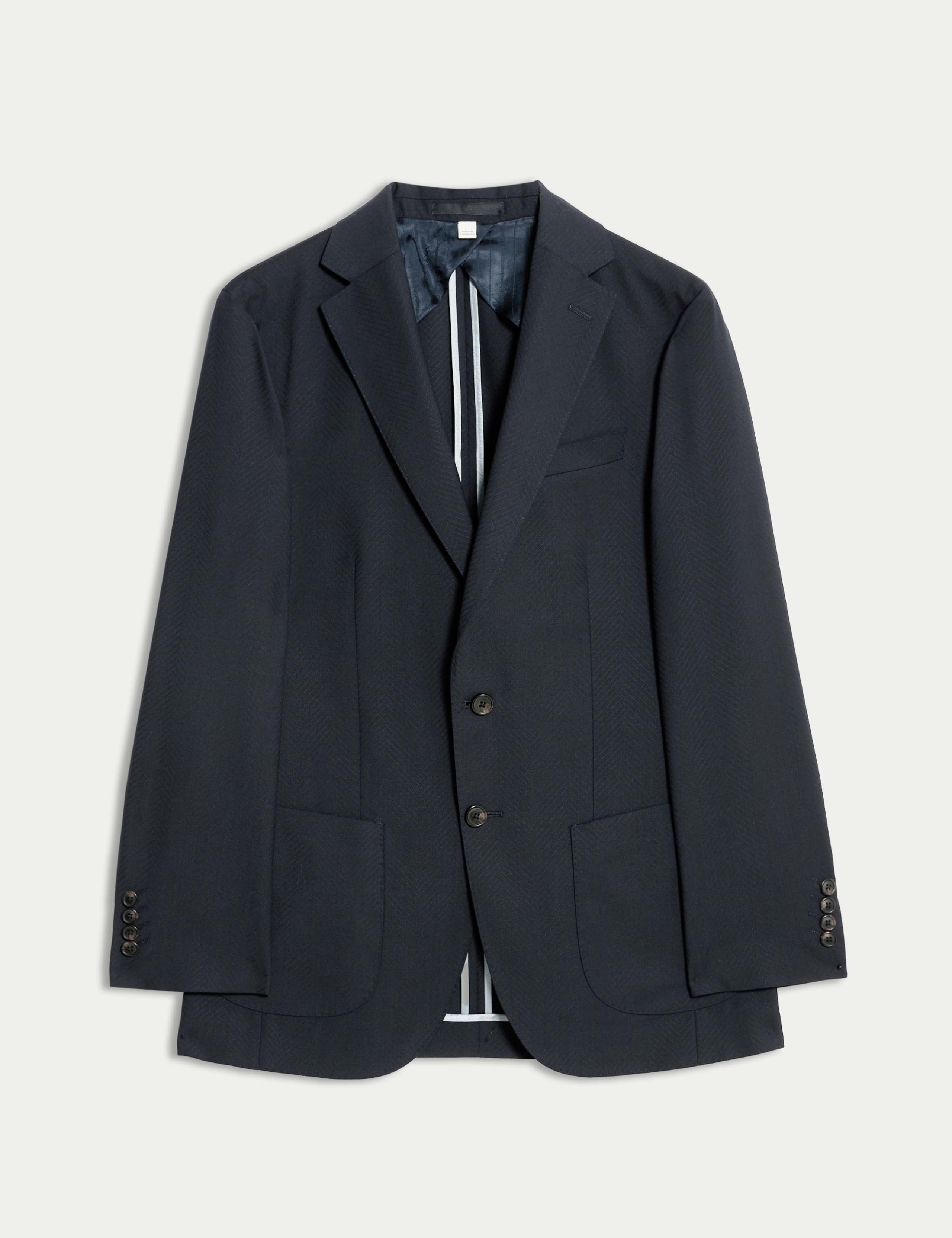 Tailored Fit Italian Pure Wool Blazer 2 of 8
