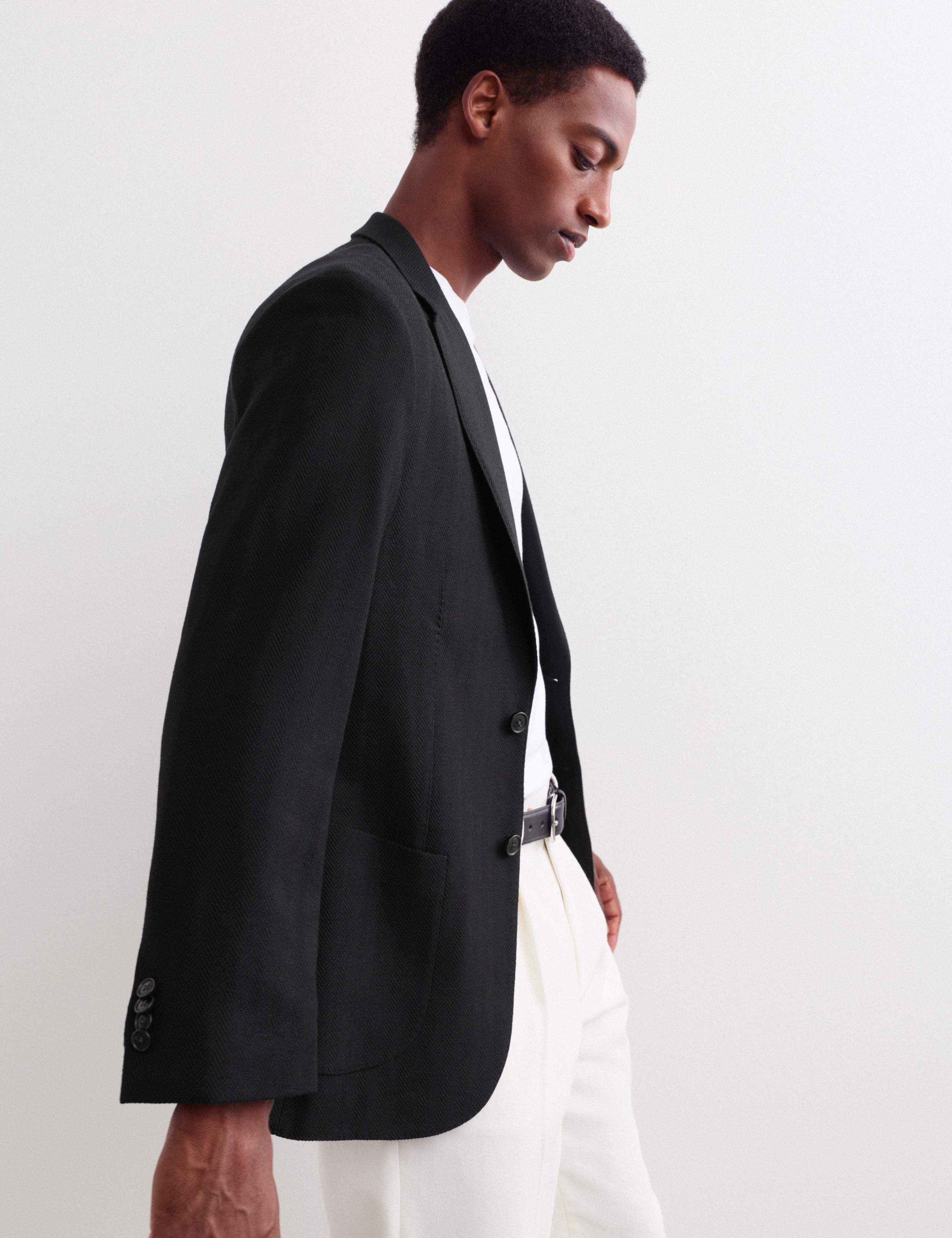 Tailored Fit Wool Herringbone Blazer 4 of 7