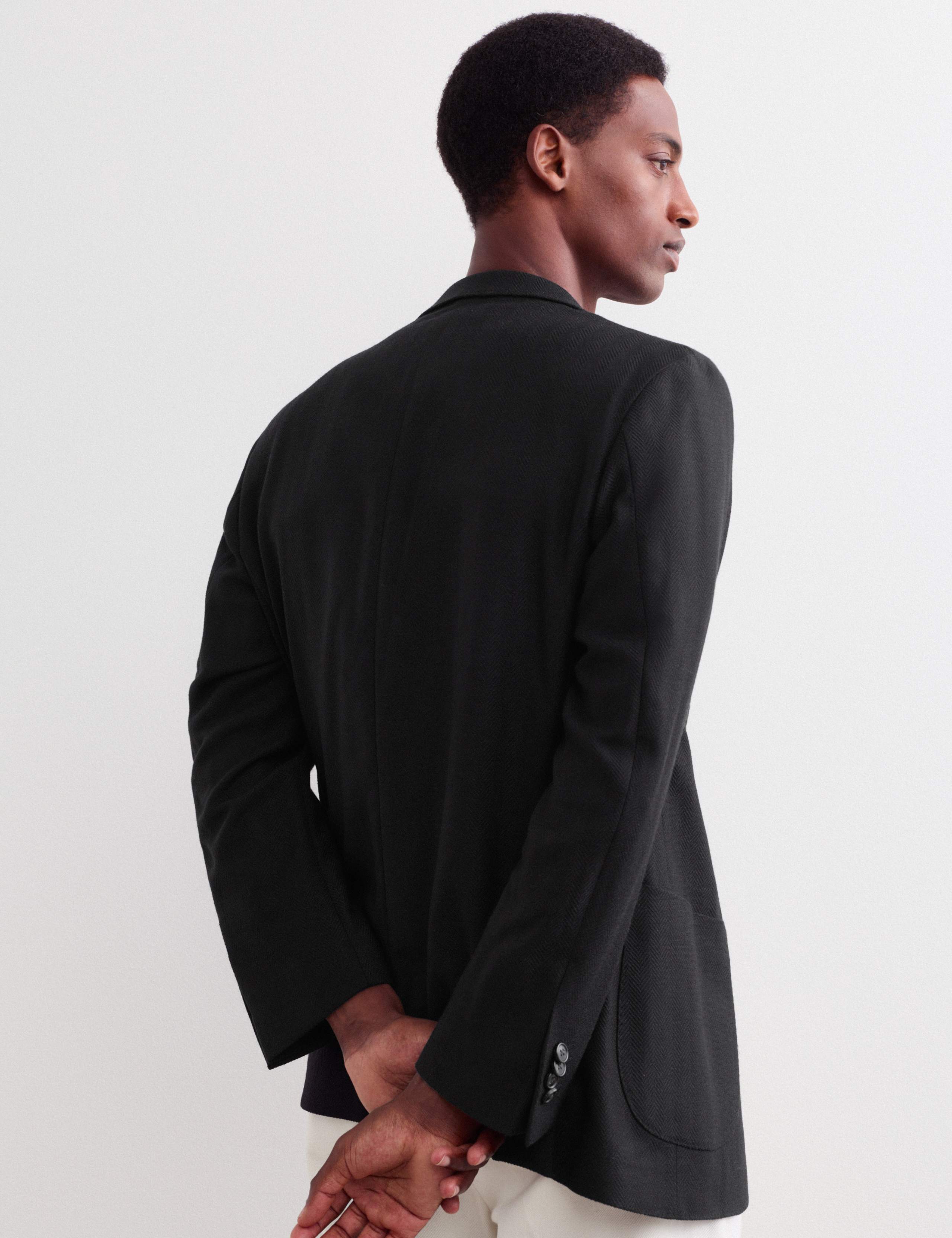Tailored Fit Wool Herringbone Blazer 6 of 7