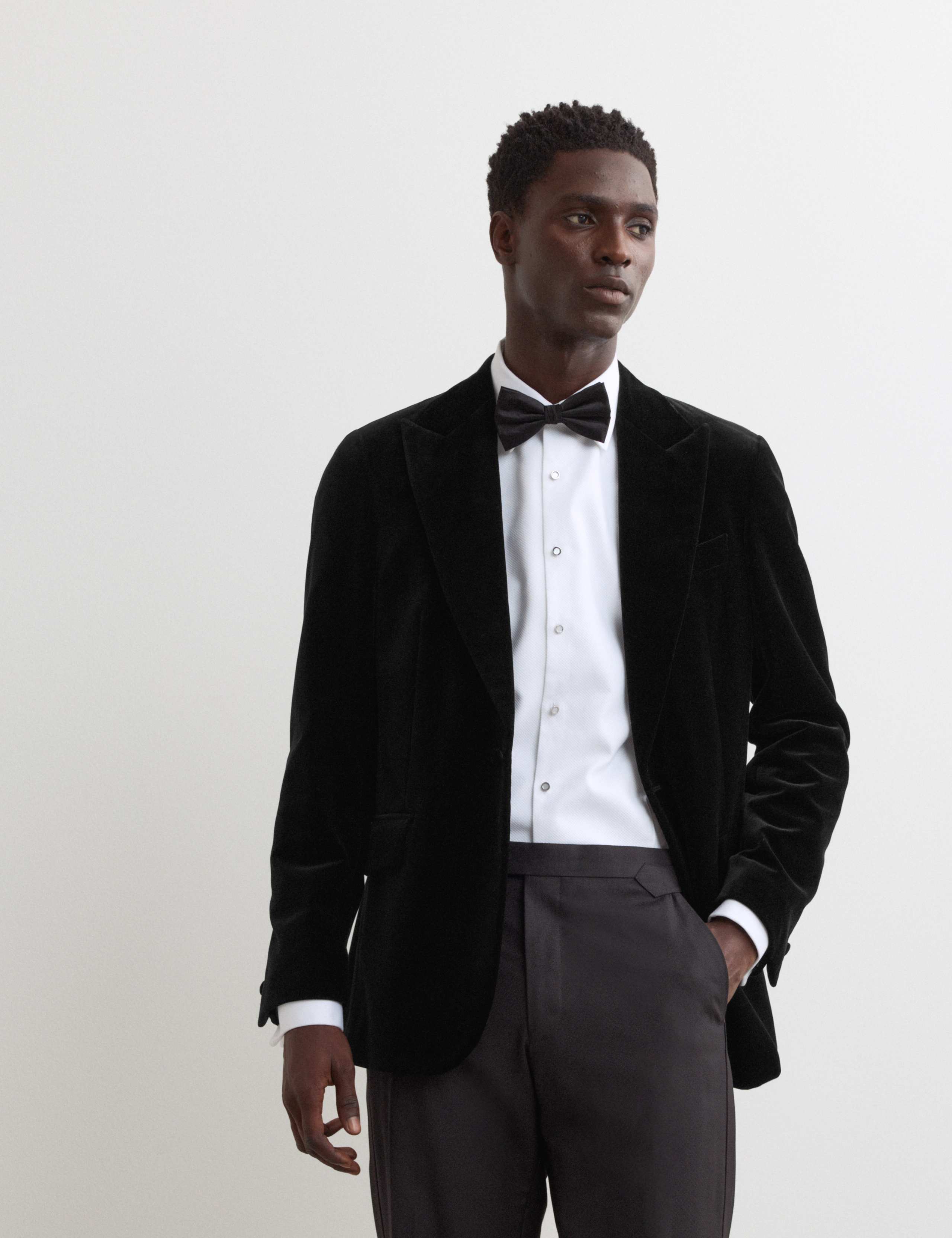 Pure Cotton Velvet Blazer 3 of 7